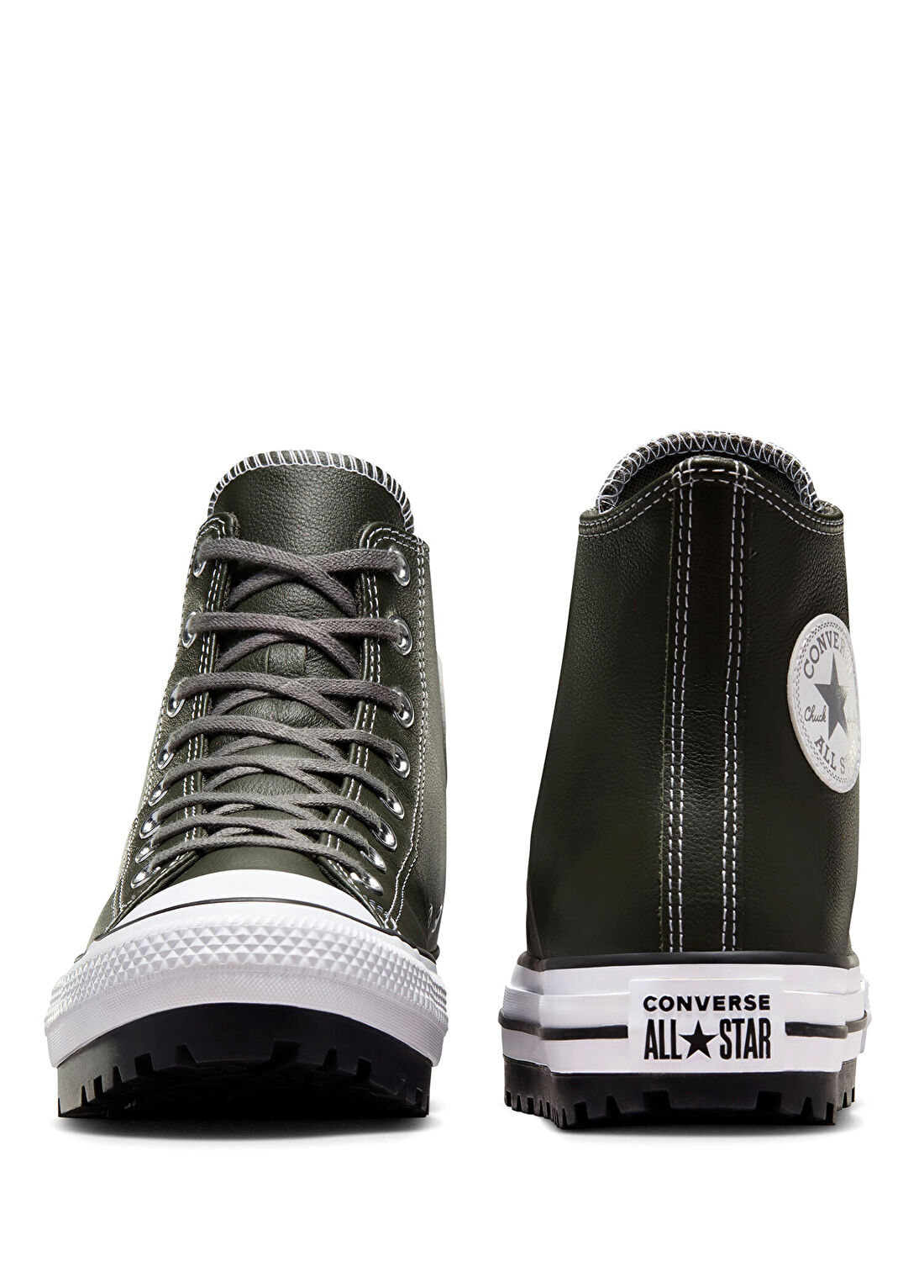 Converse Chuck Taylor All Star City Trek Yeşil Deri Unisex Bot görsel 3