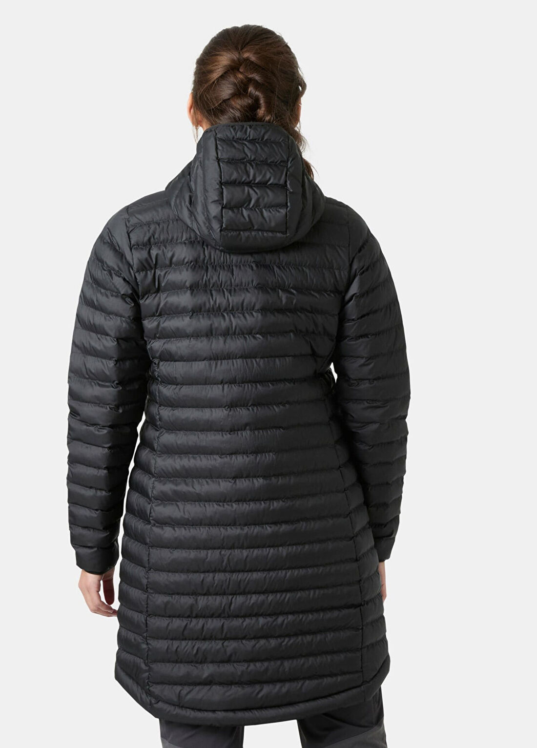 Helly Hansen W Sırdal Long Black Kapüşonlu Insulator Kadın Mont görsel 4
