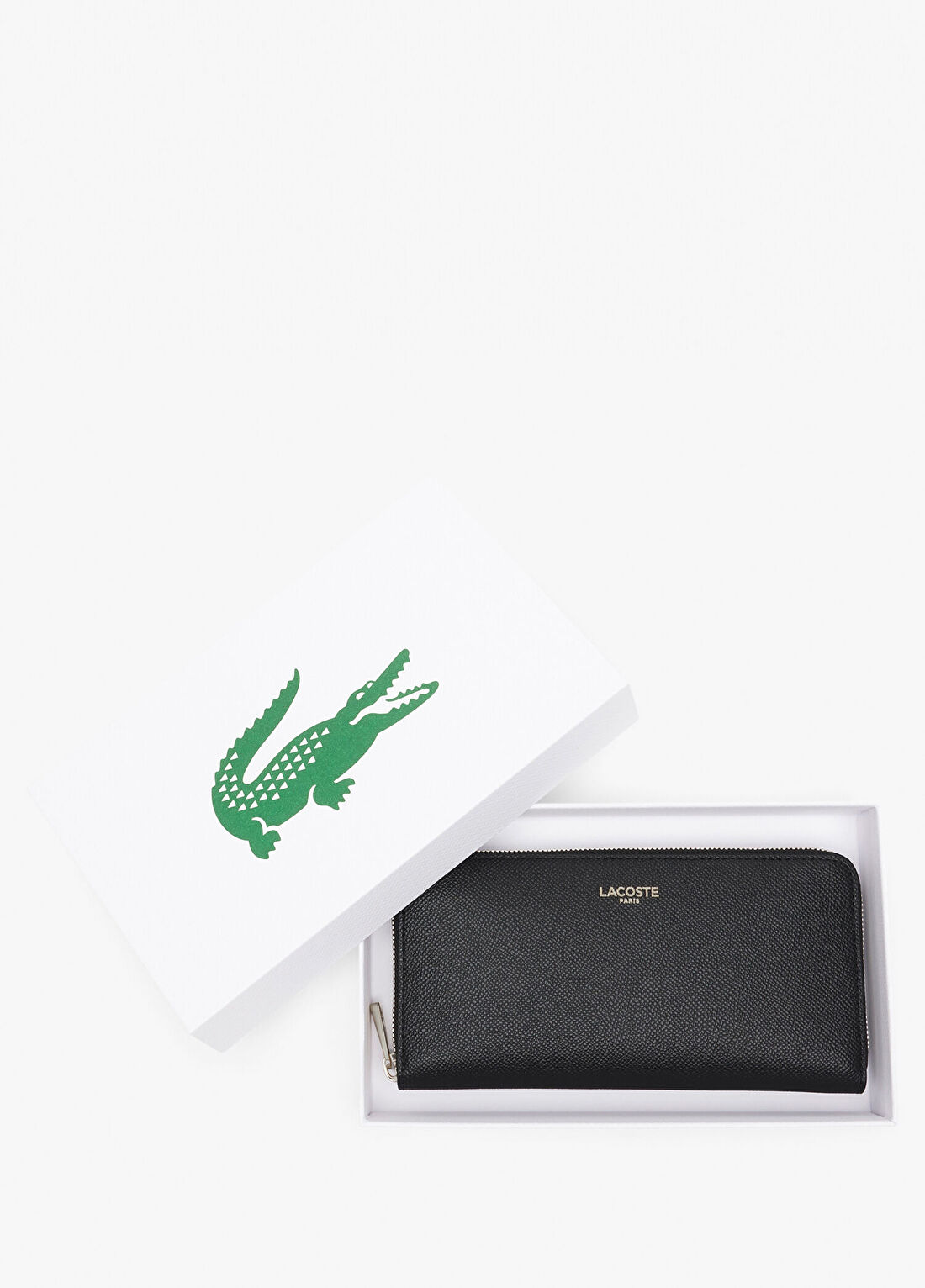 Lacoste Siyah Deri Kadın Cüzdan görsel 3