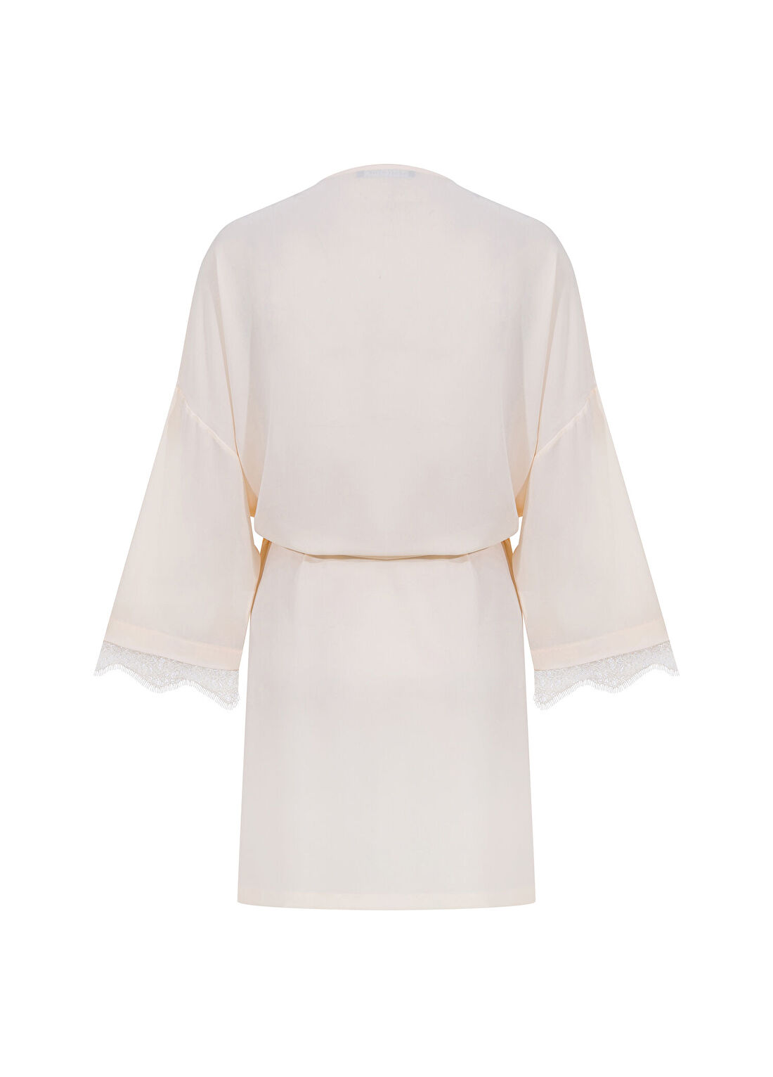 House of Silk Caroline Bej Şampanya Şifon Kadın Sabahlık görsel 2