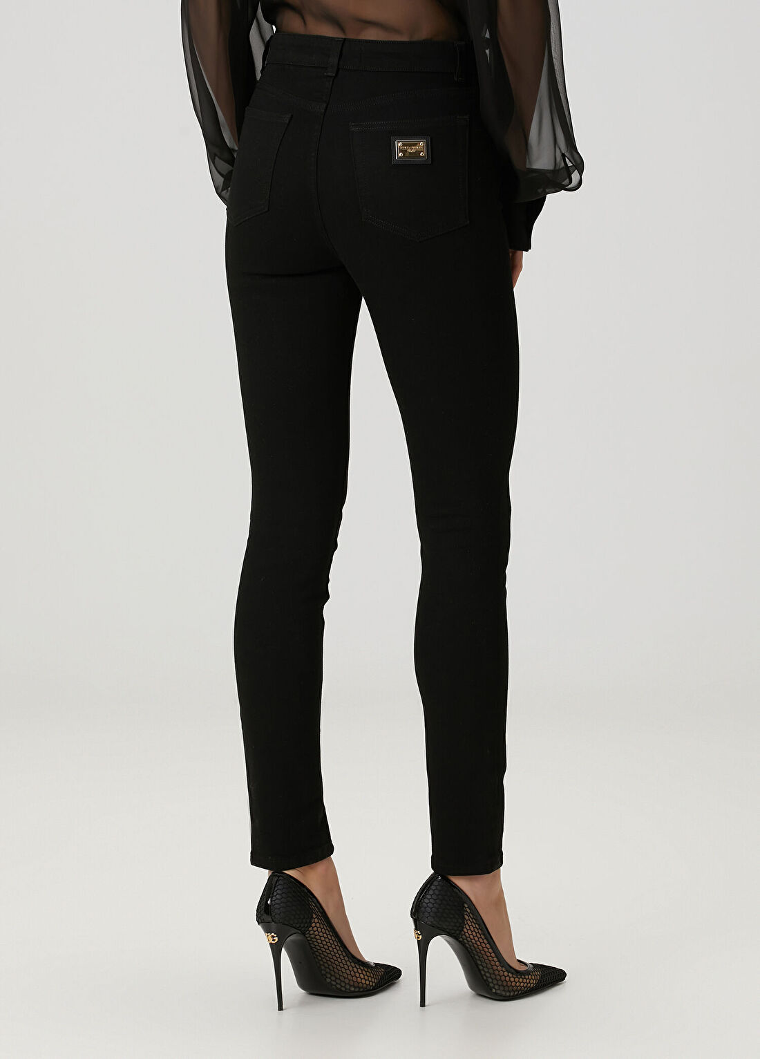 Dolce&Gabbana Siyah Skinny Jean Pantolon görsel 4