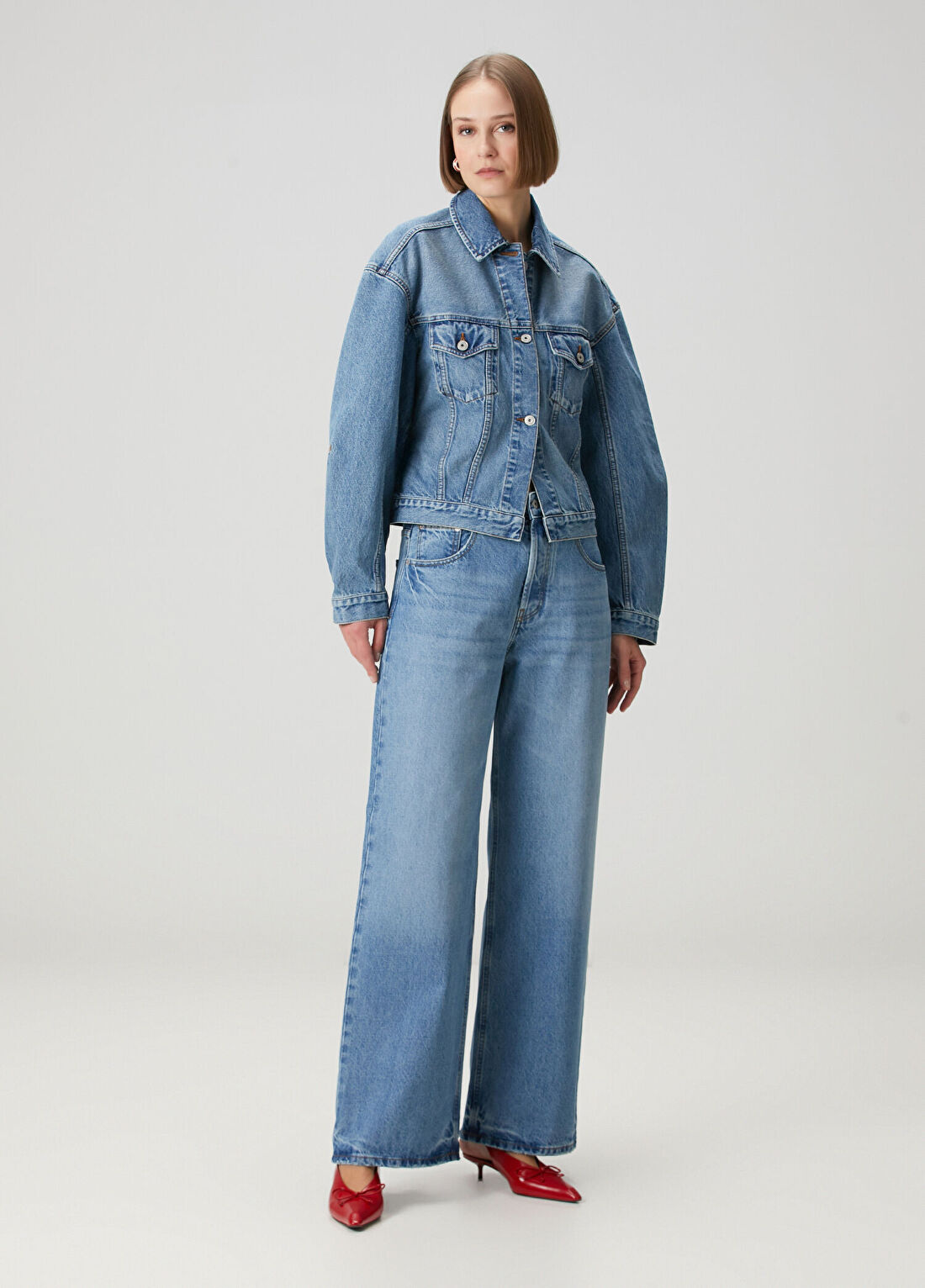 Jacquemus De-Nîmes Large Mavi Jean Pantolon