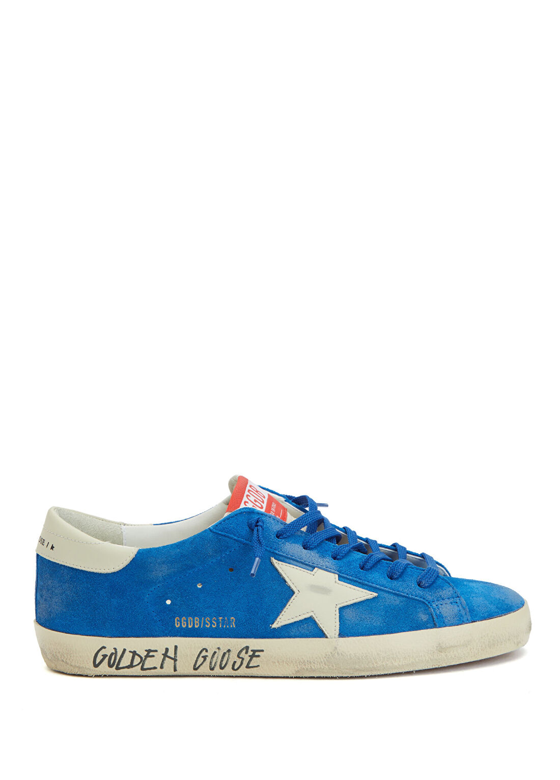 Golden Goose Super Star Mavi Erkek Süet Sneaker