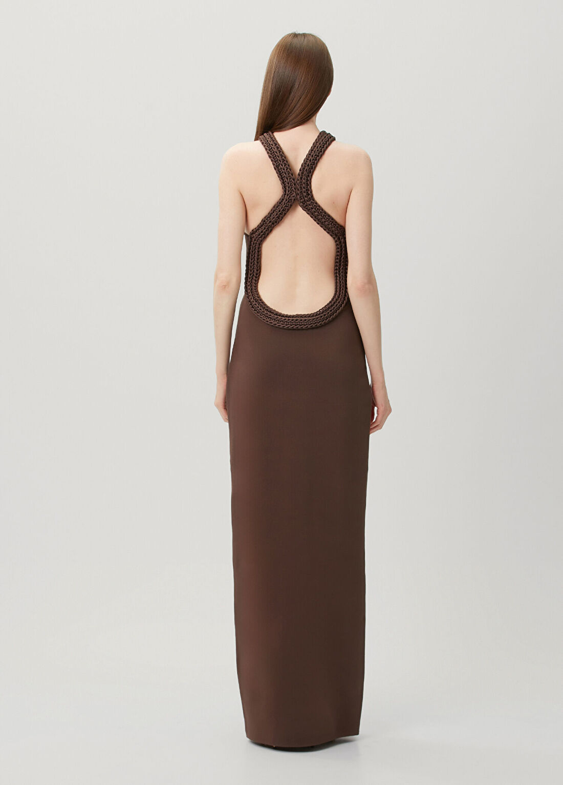 Cult Gaia Cassidy Gown Kahverengi Maxi Elbise görsel 4
