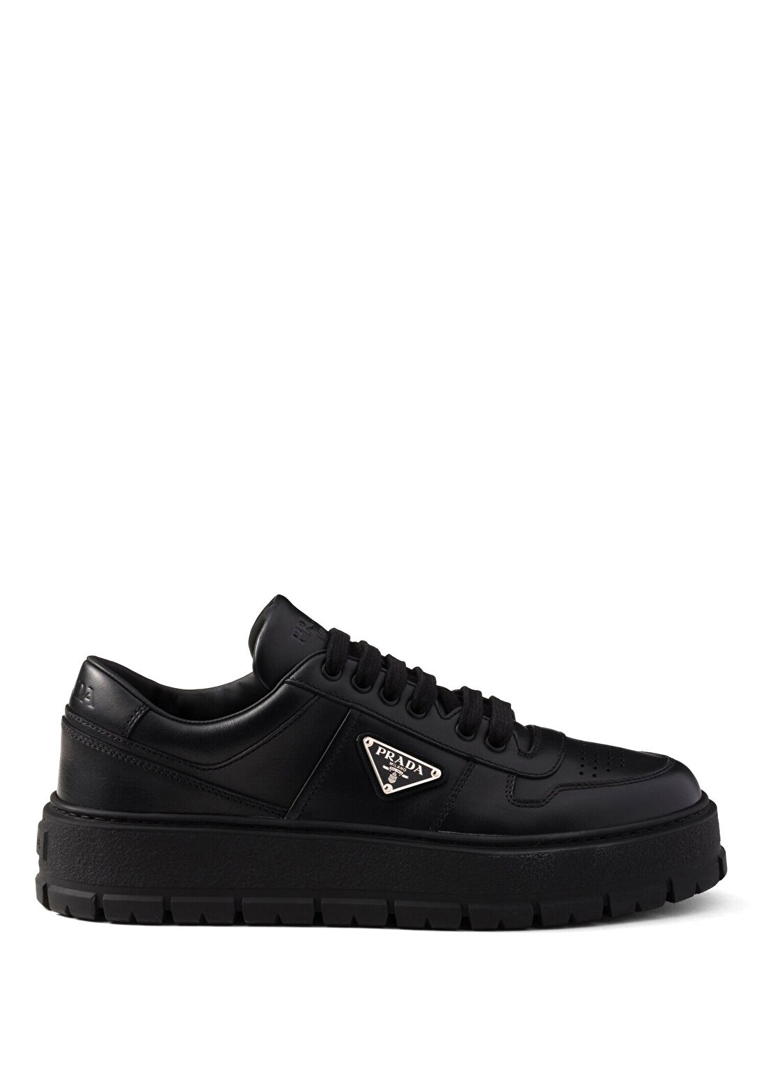 Prada Deri Siyah Erkek Sneakers