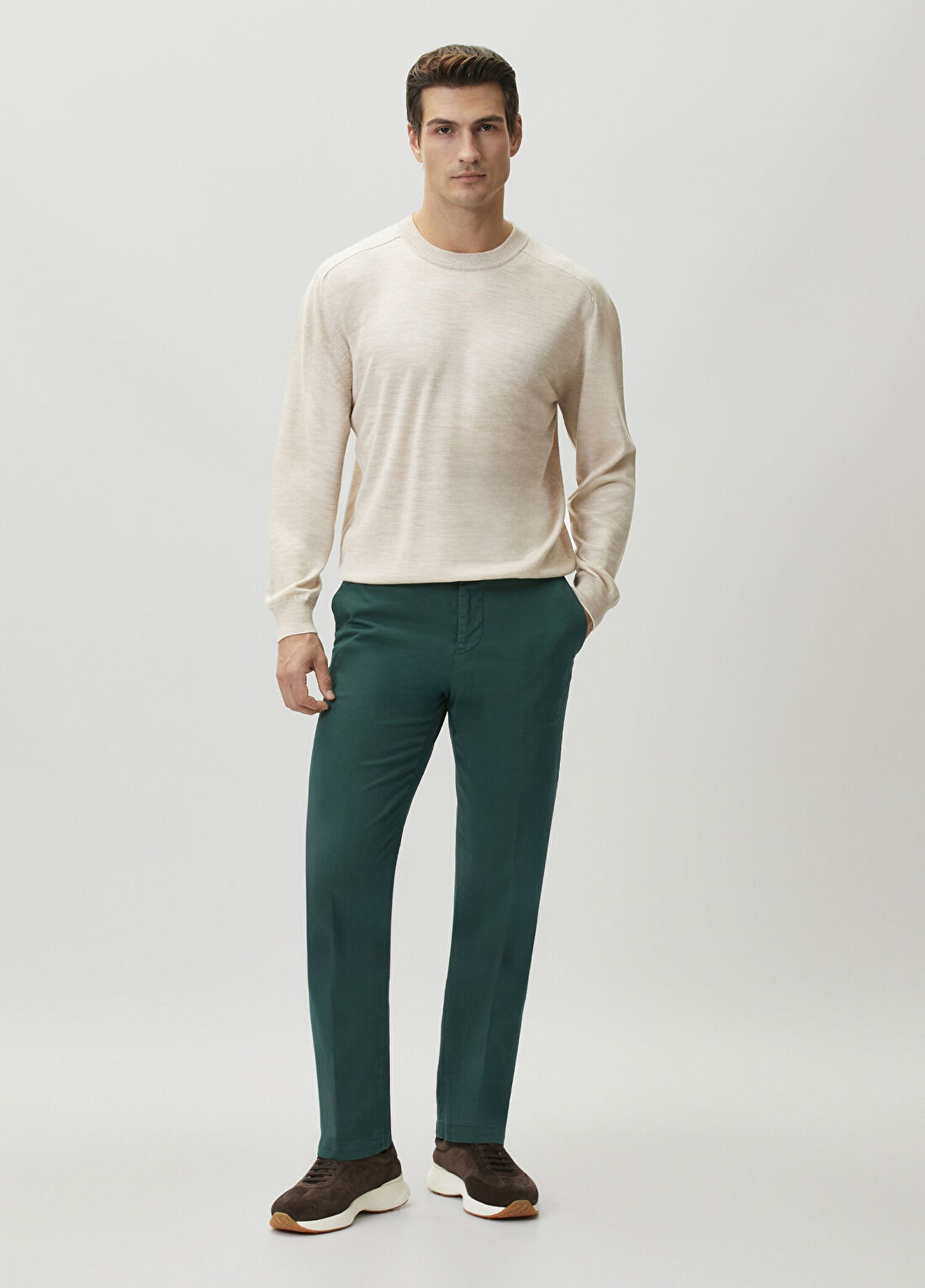 Kiton Koyu Yeşil Pantolon