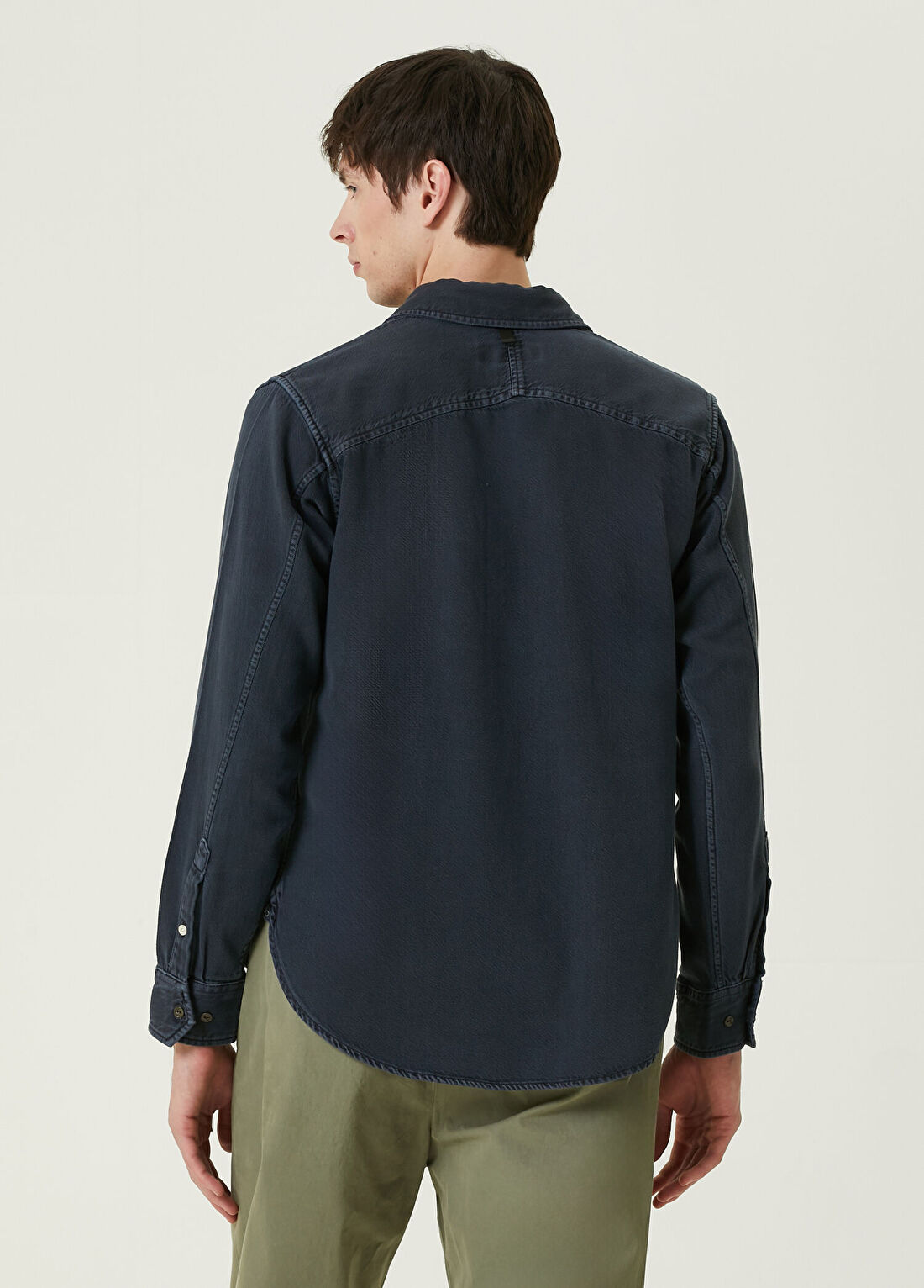 Rag&Bone Engineered Jack Siyah Denim Gömlek görsel 4