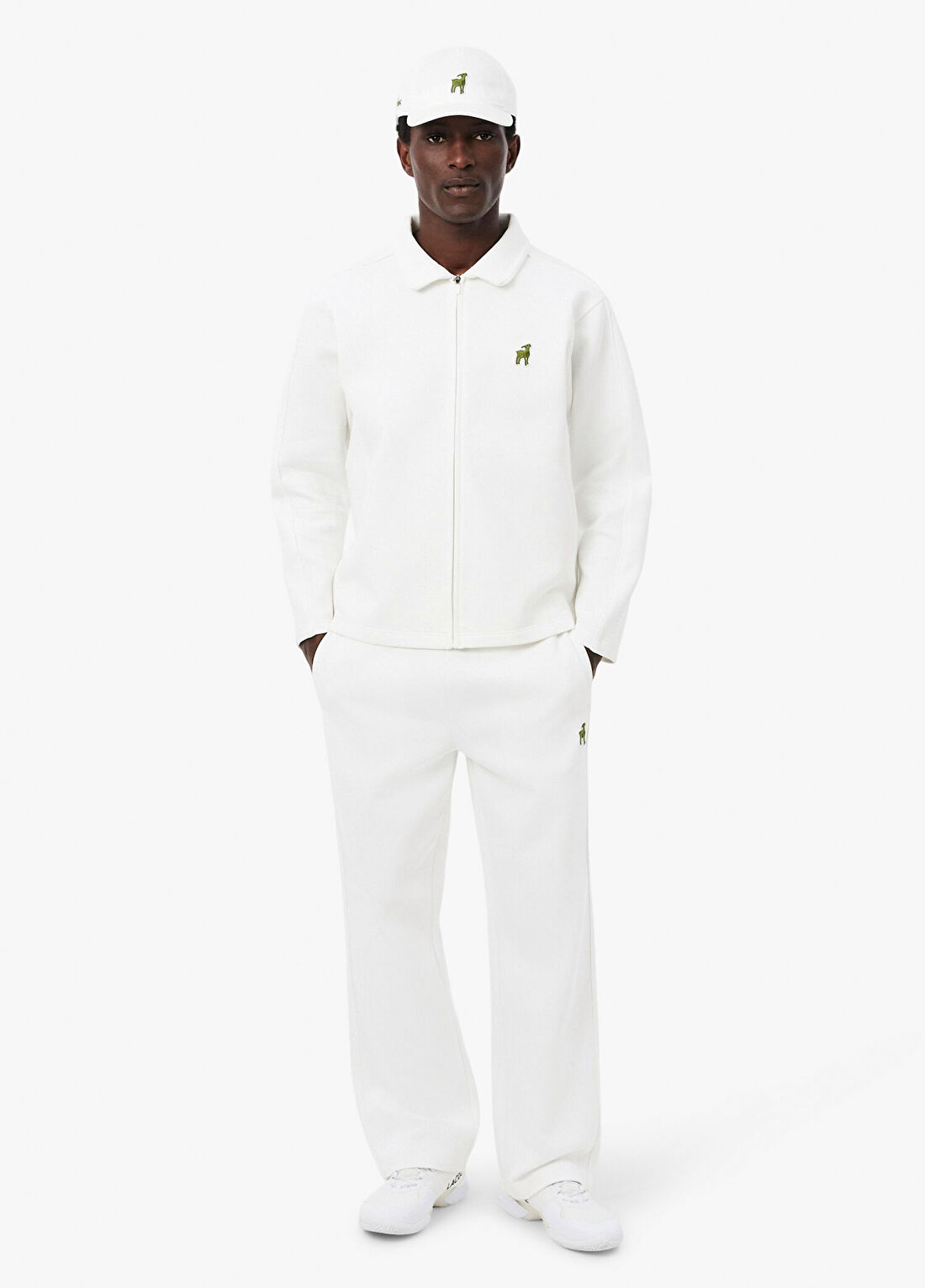 Lacoste x Novak Djokovic The Goat Beyaz Erkek Eşofman Altı görsel 4