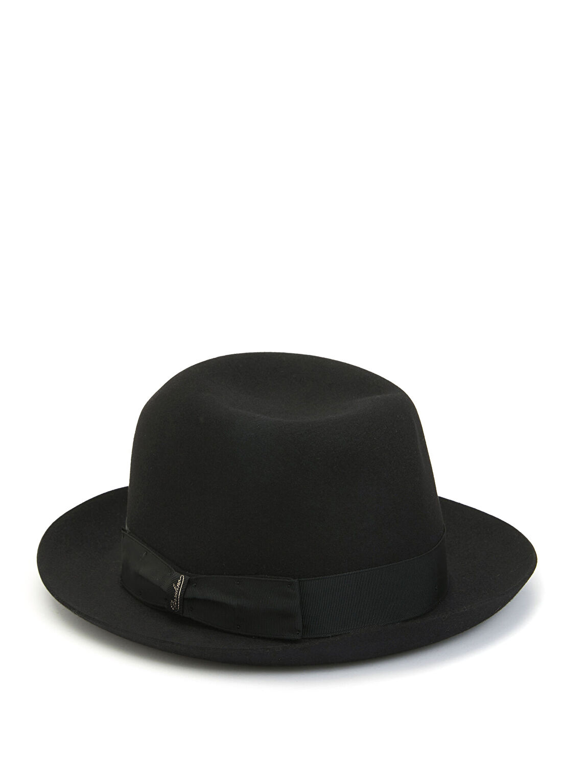 Borsalino Siyah Logolu Erkek Şapka