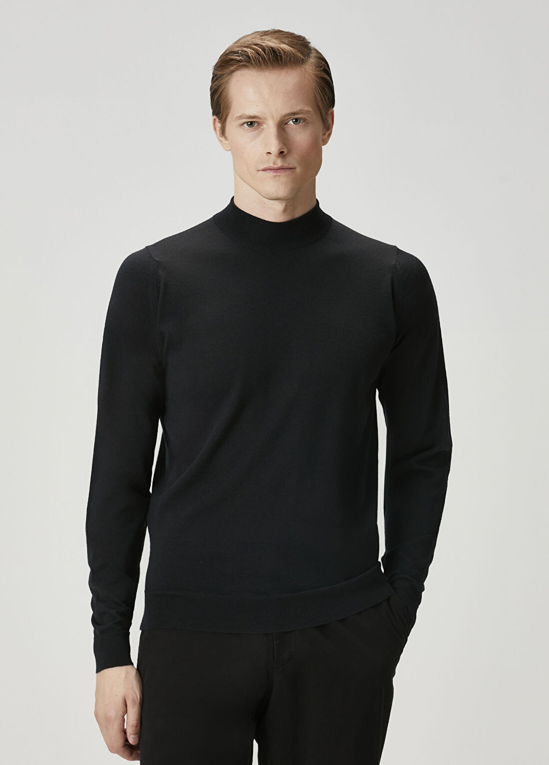 John Smedley Harco Siyah Yün Kazak
