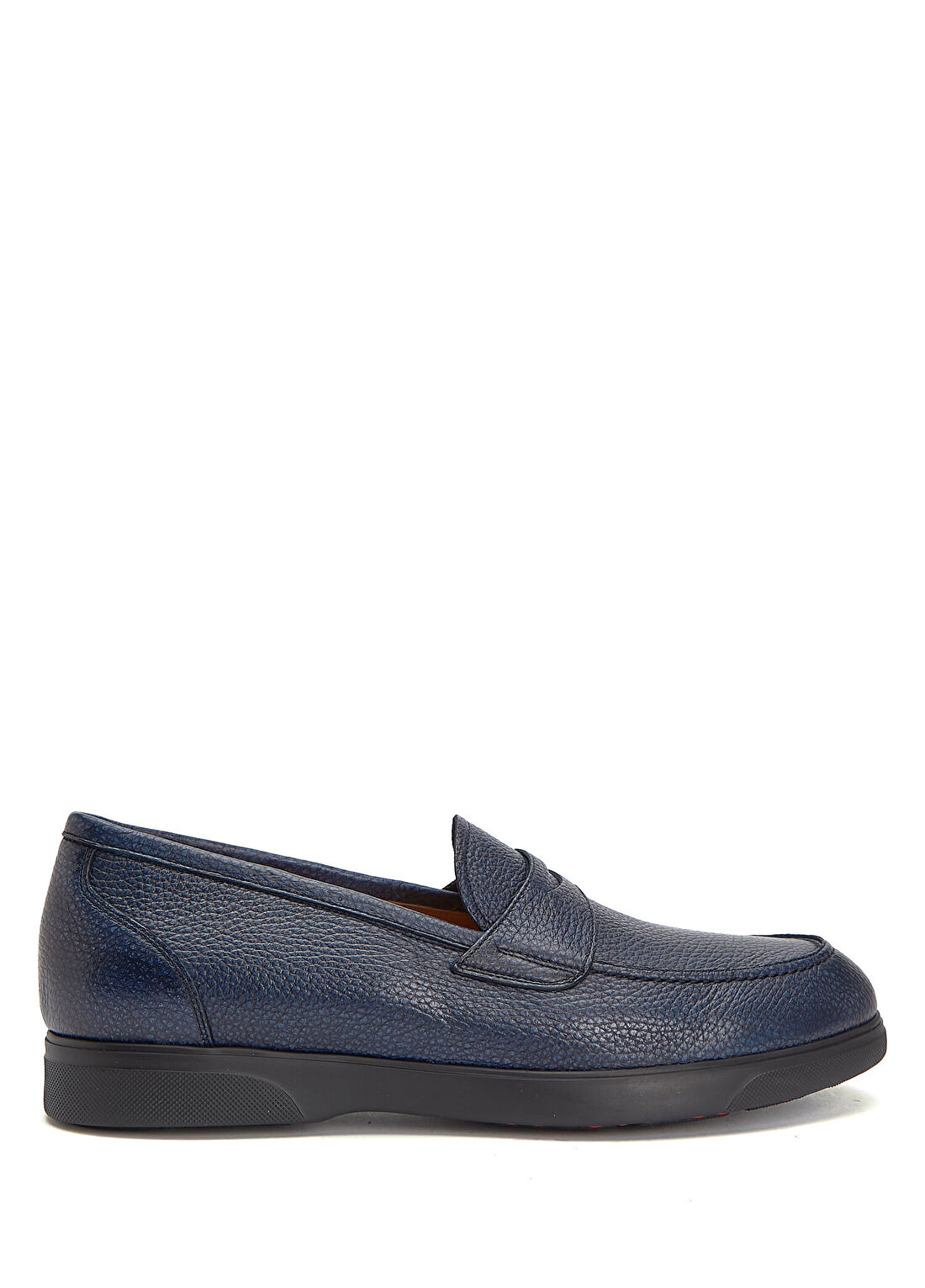 Kiton Lacivert Erkek Deri Loafer