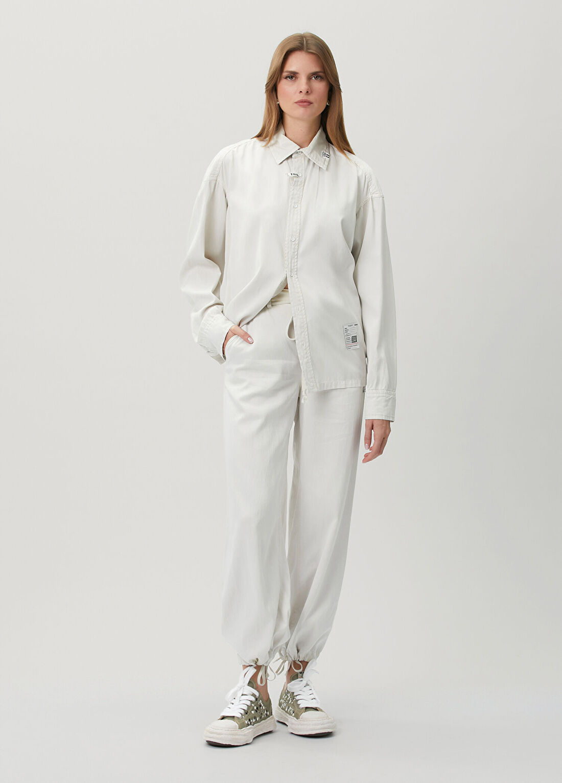 Maison Mihara Yasuhiro Krem Pantolon