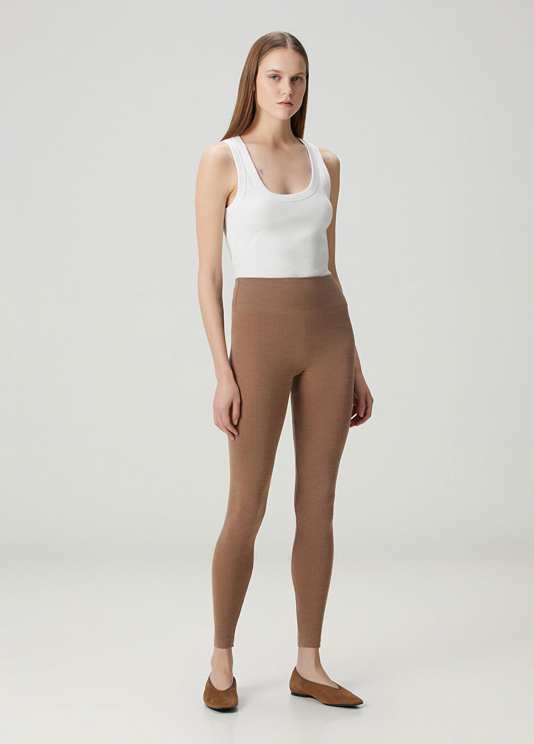 Skims High Waisted Kahverengi Tayt