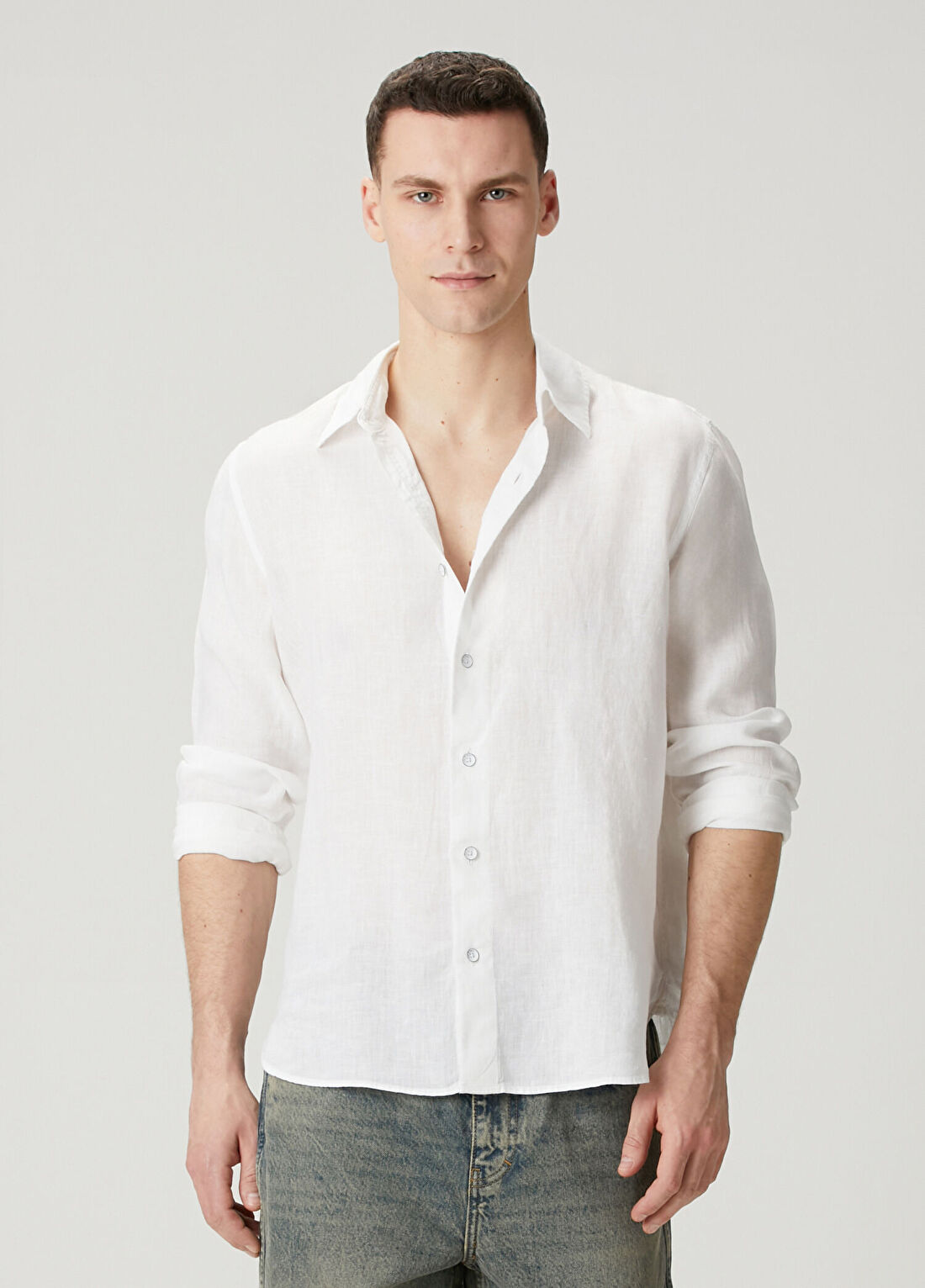 Rag&Bone Finch Beyaz Keten Gömlek