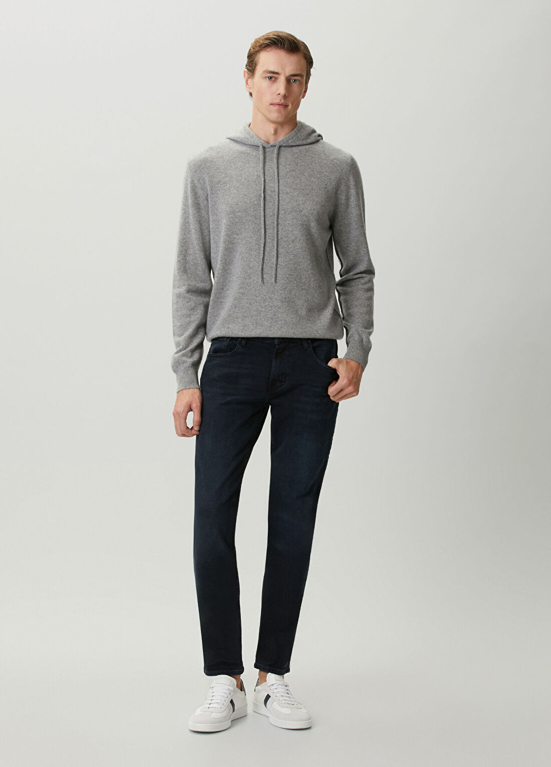 7 For All Mankind Gri Kaşmir Kazak görsel 2