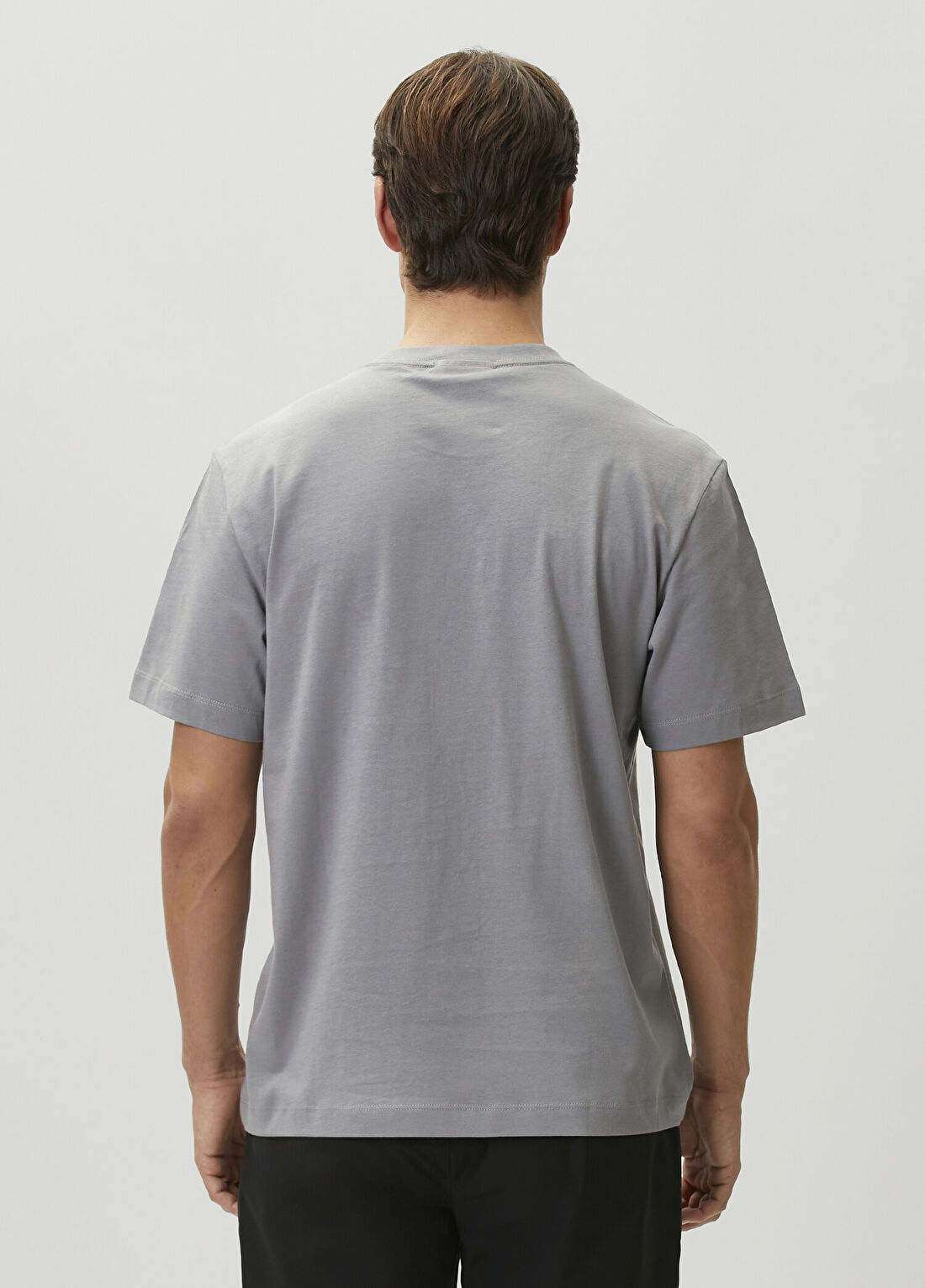 CK Jeans Regular Fit Easy Monogram Gri T-shirt görsel 4