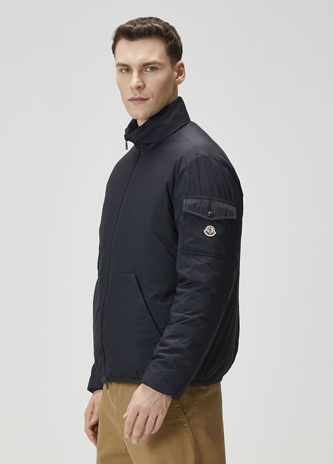 Moncler Lacivert Kapüşonlu Mont görsel 3