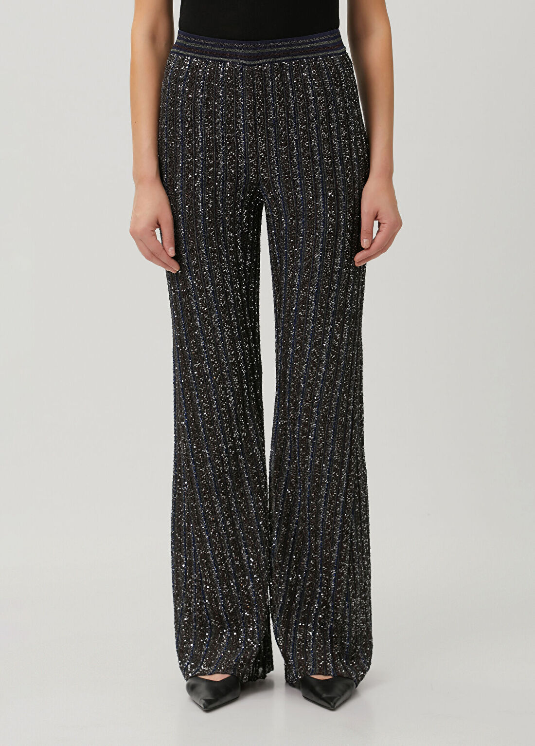 Missoni Siyah Payetli Pantolon görsel 2