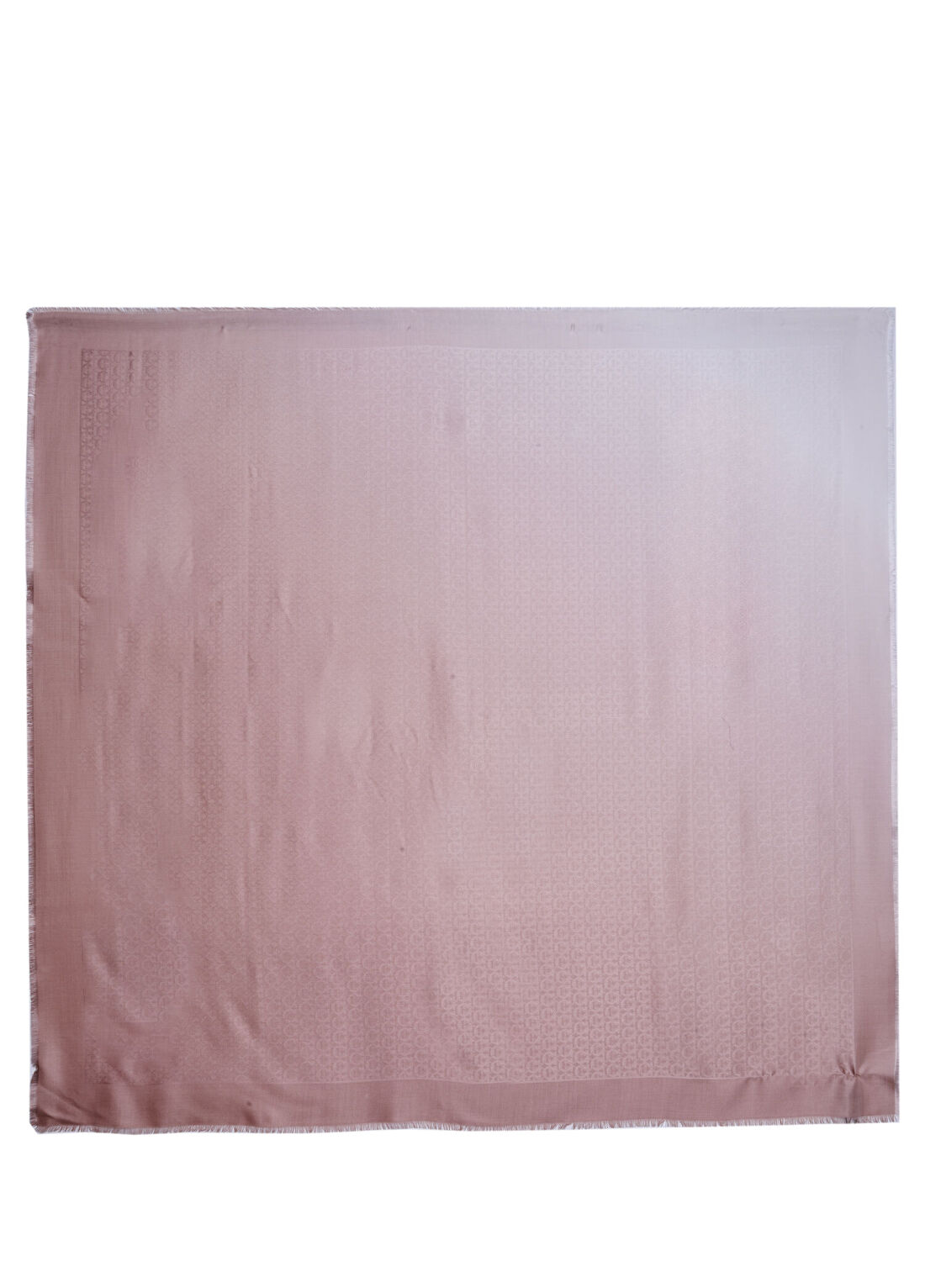 Ferragamo Pembe Logo Jakarlı Kadın İpek Şal
