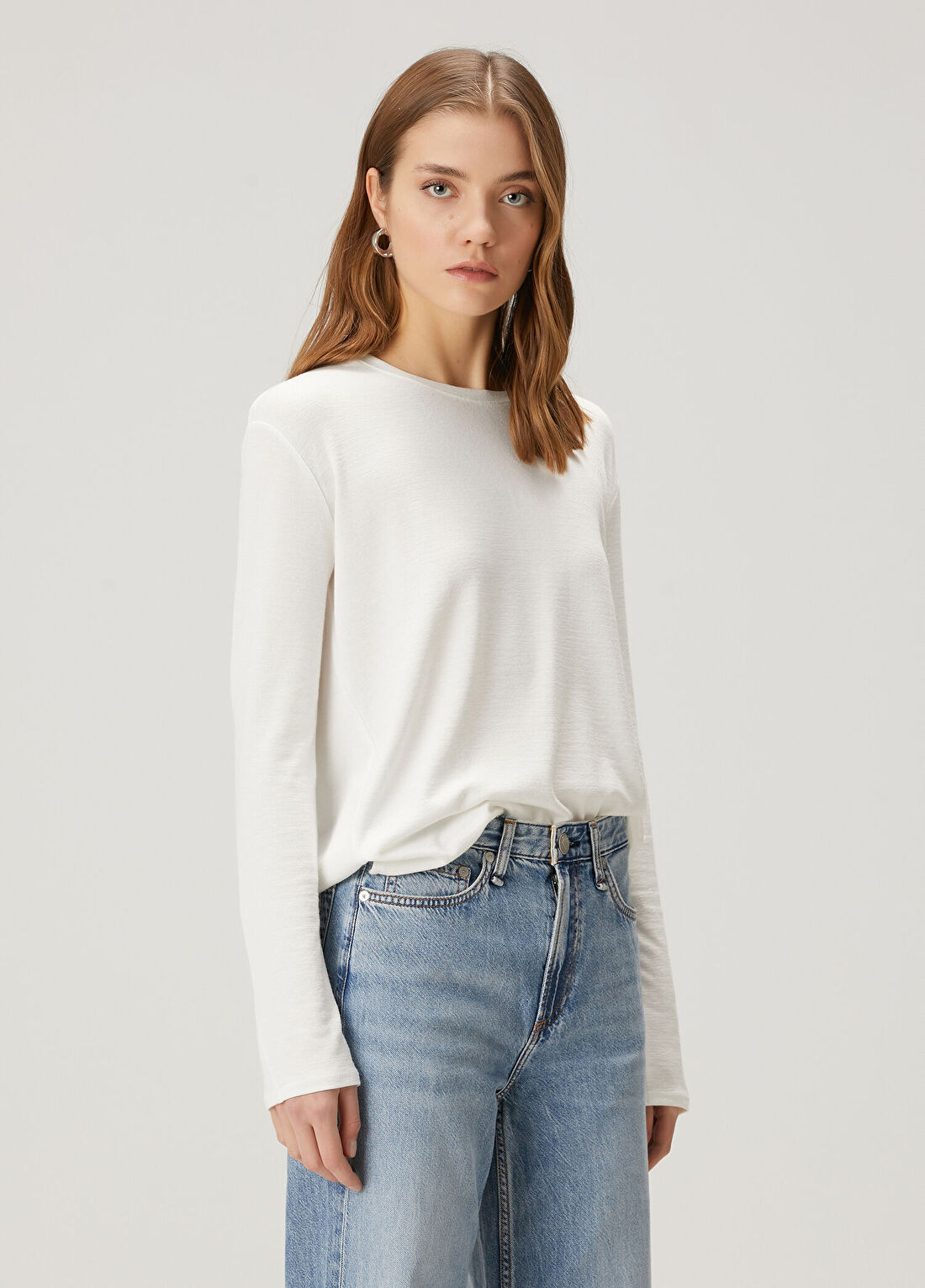 Rag&Bone Beyaz Uzun Kol T-shirt görsel 3