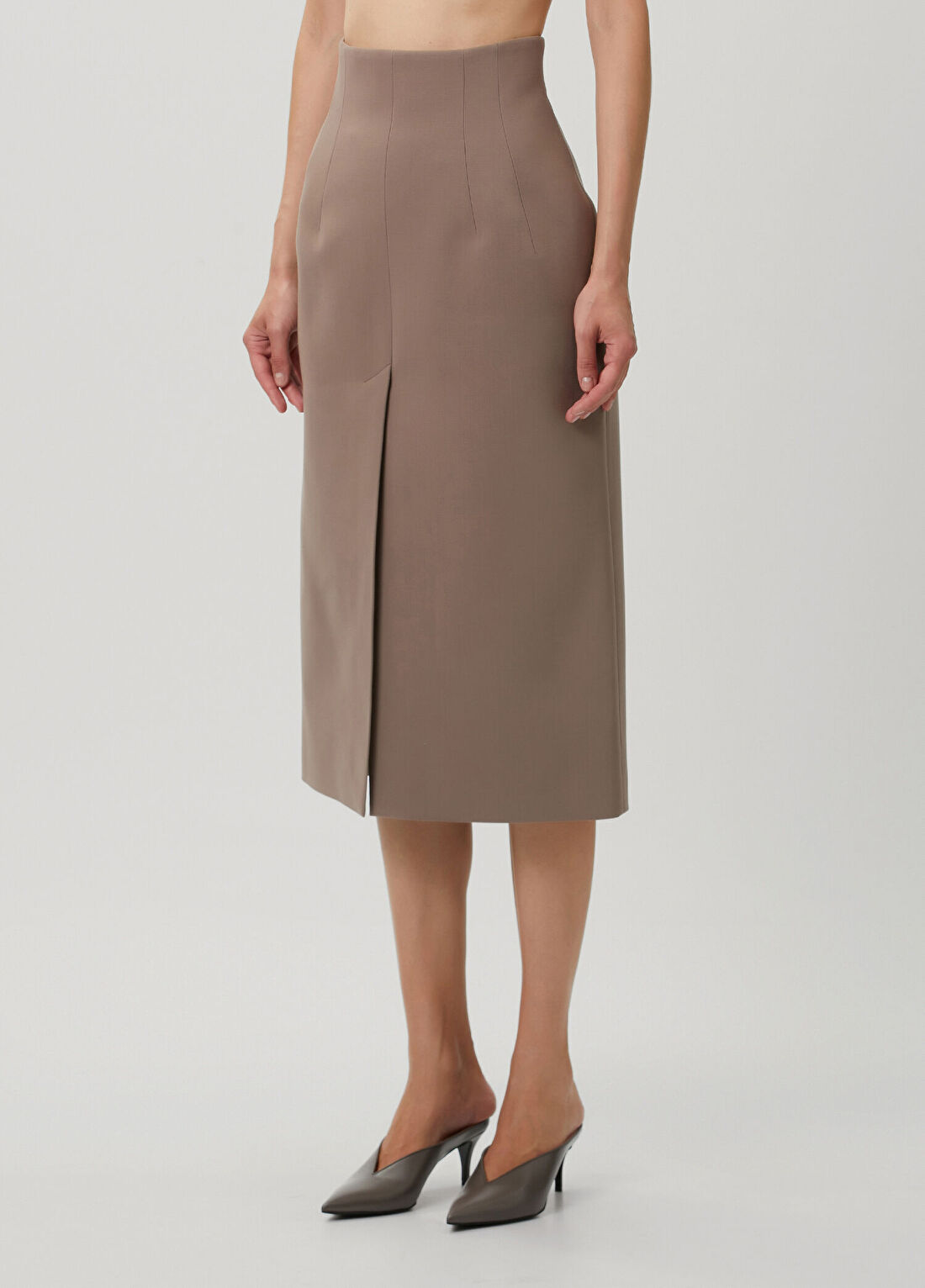 Mugler Vizon Midi Kalem Etek görsel 3