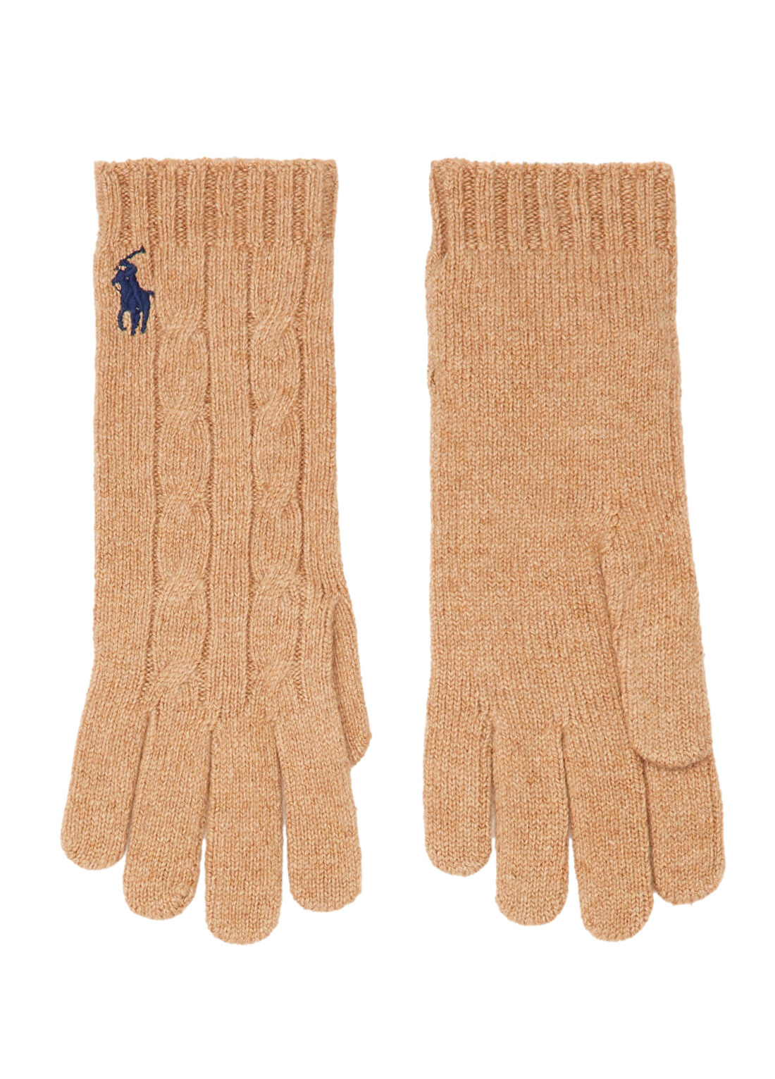 Polo Ralph Lauren Camel Kadın Yün Eldiven