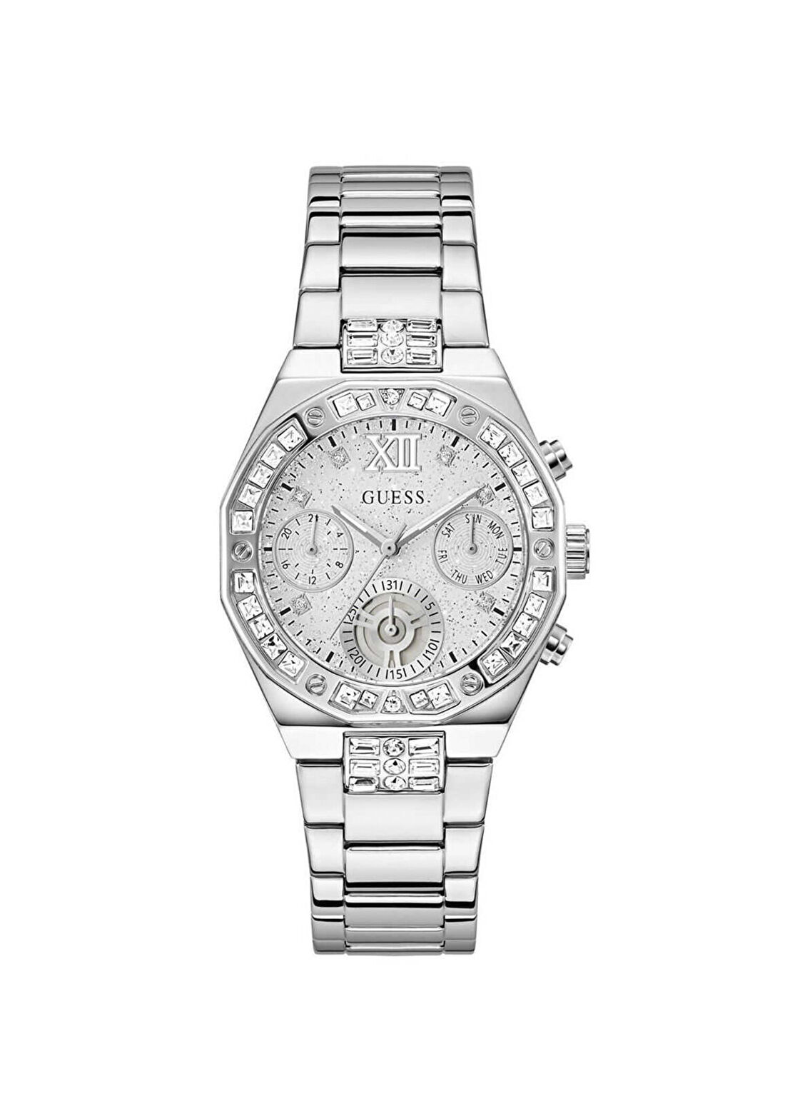 Guess GUGW1116L1 Selina Metalik Gri Çelik Kadın Kol Saati