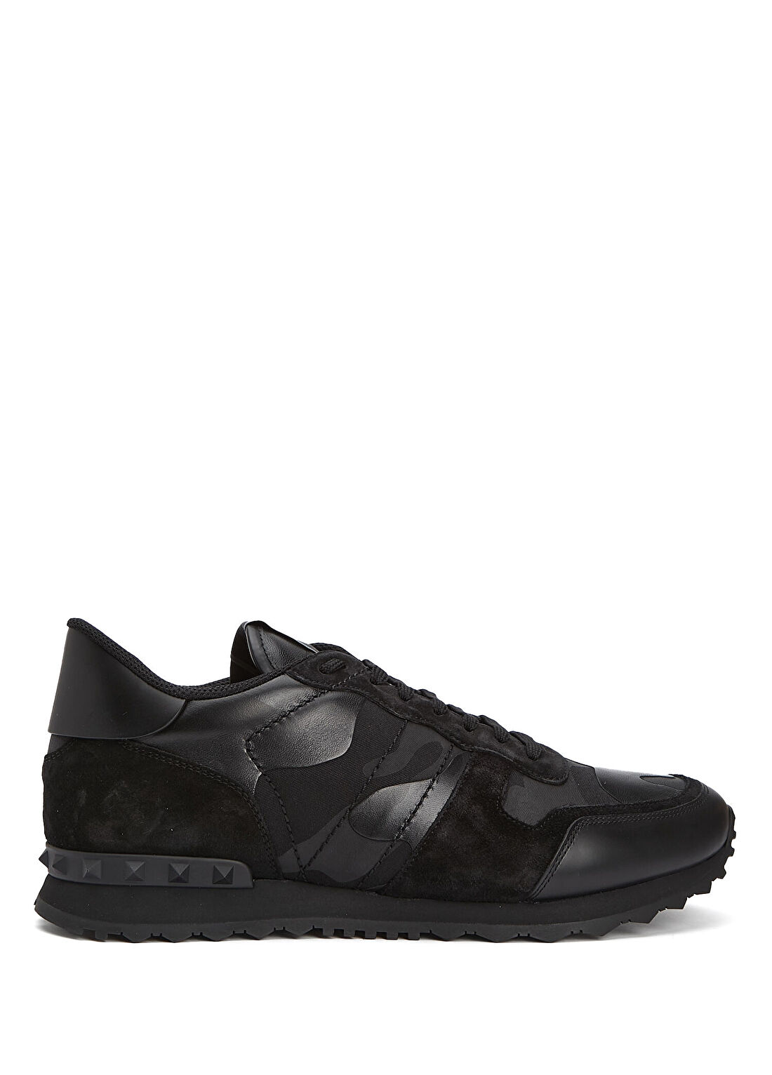 Valentino Garavani Rockrunner Siyah Erkek Deri Sneaker