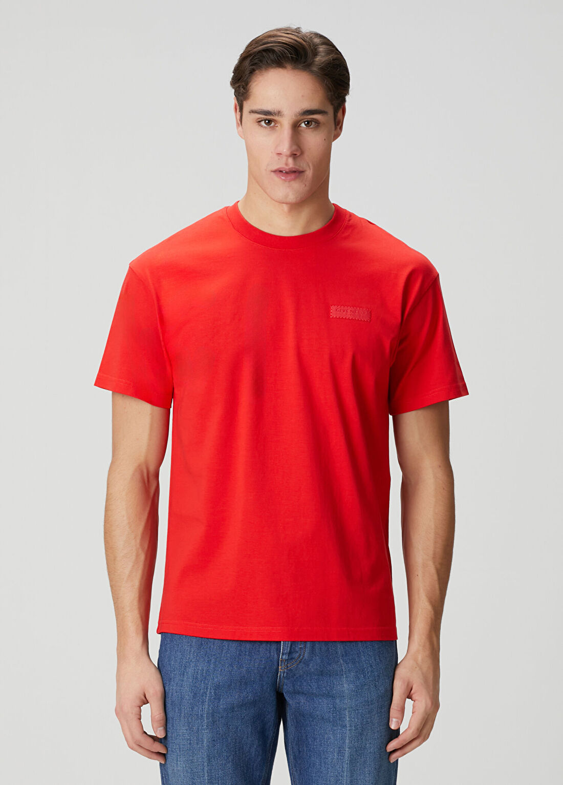 Givenchy Kırmızı Logo Detaylı T-shirt