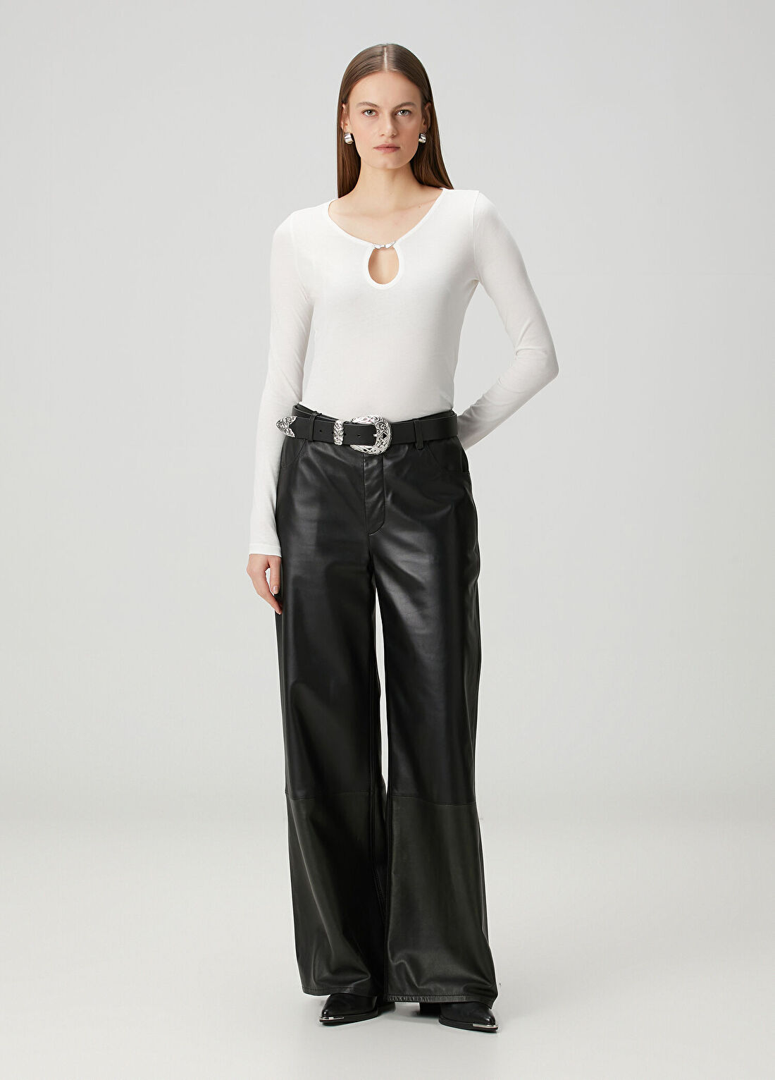 Zadig&Voltaire Tina Beyaz Uzun Kol T-shirt görsel 2