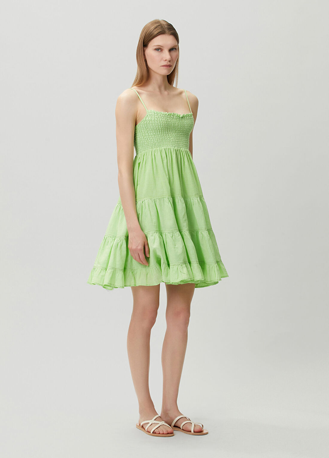 Devotion Calypso Yeşil Mini Plaj Elbisesi görsel 3