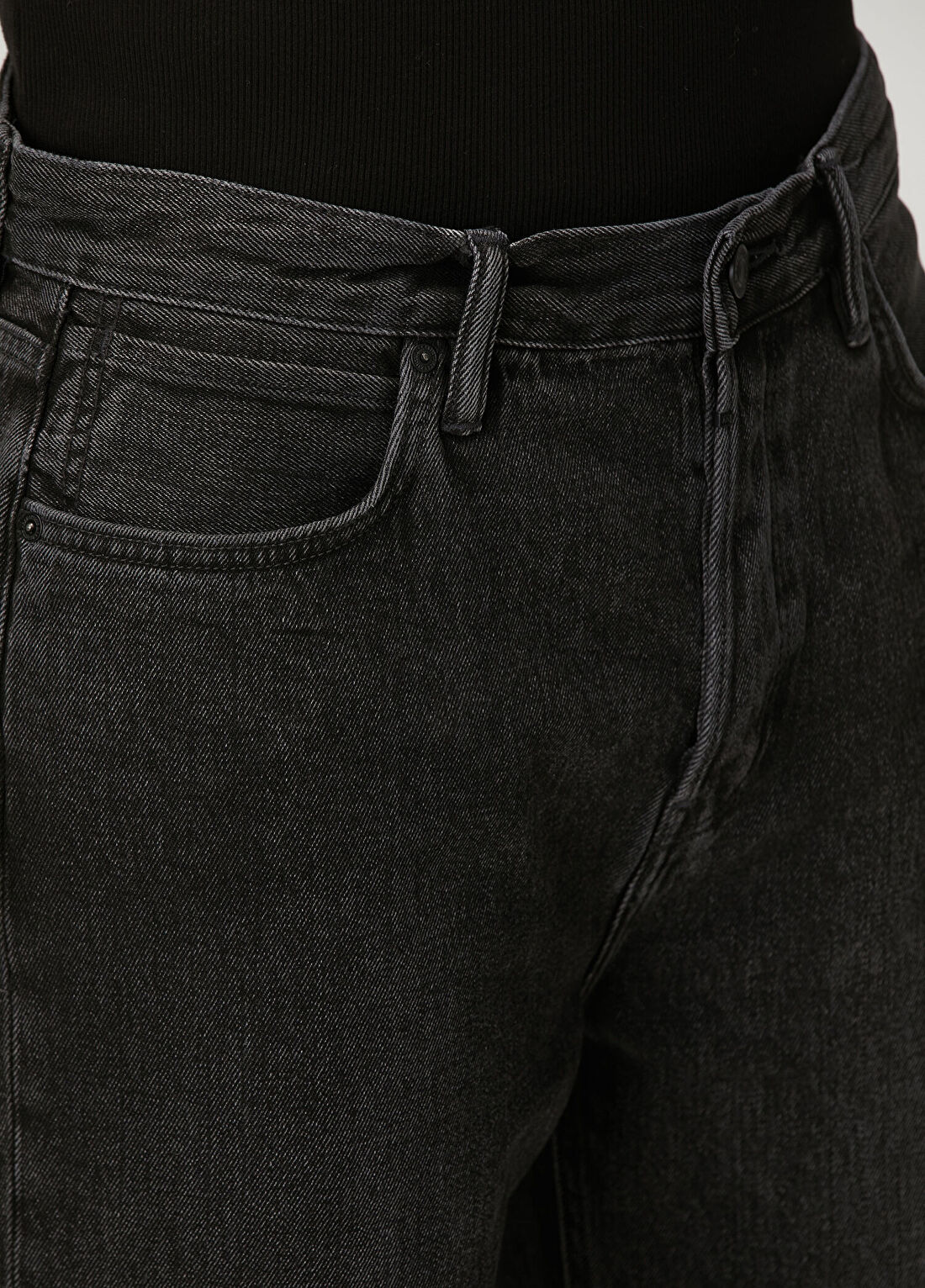 AllSaints Antrasit Jean Pantolon görsel 4