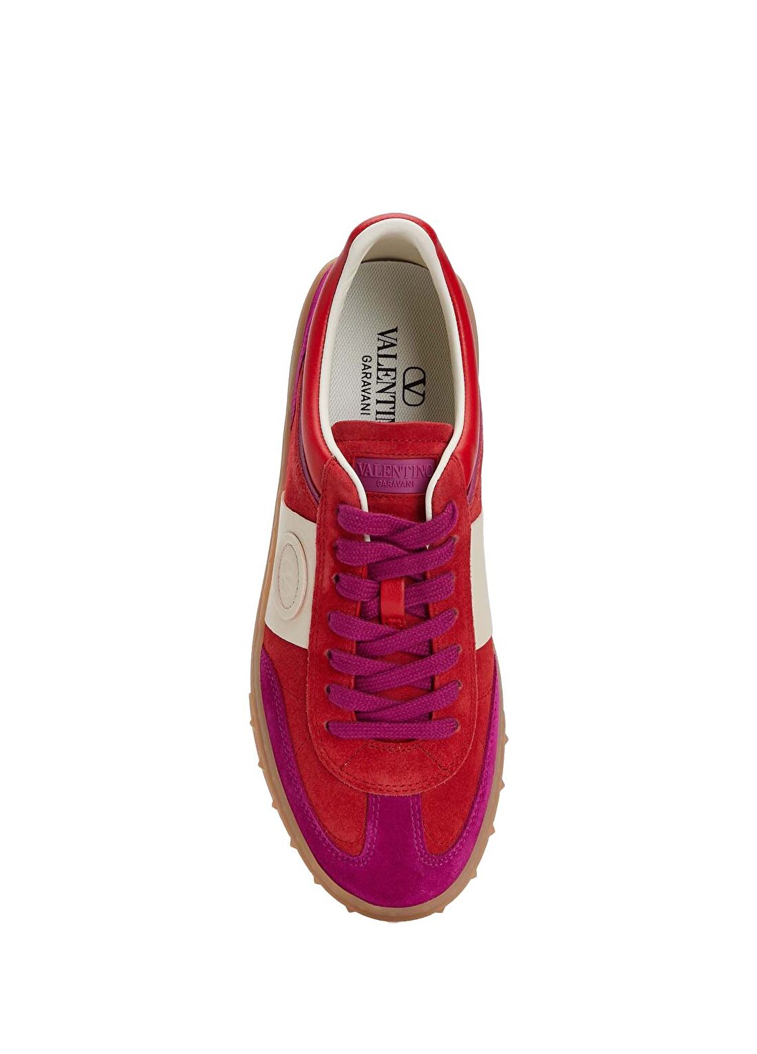 Valentino Garavani Upvillage Haki Kadın Süet Sneaker görsel 4