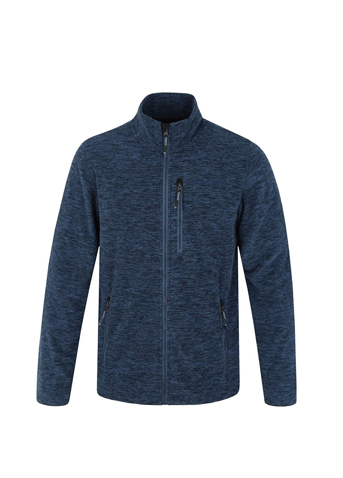 Hannah Santon II Dark Denim Mel Fermuarlı Erkek Sweatshirt