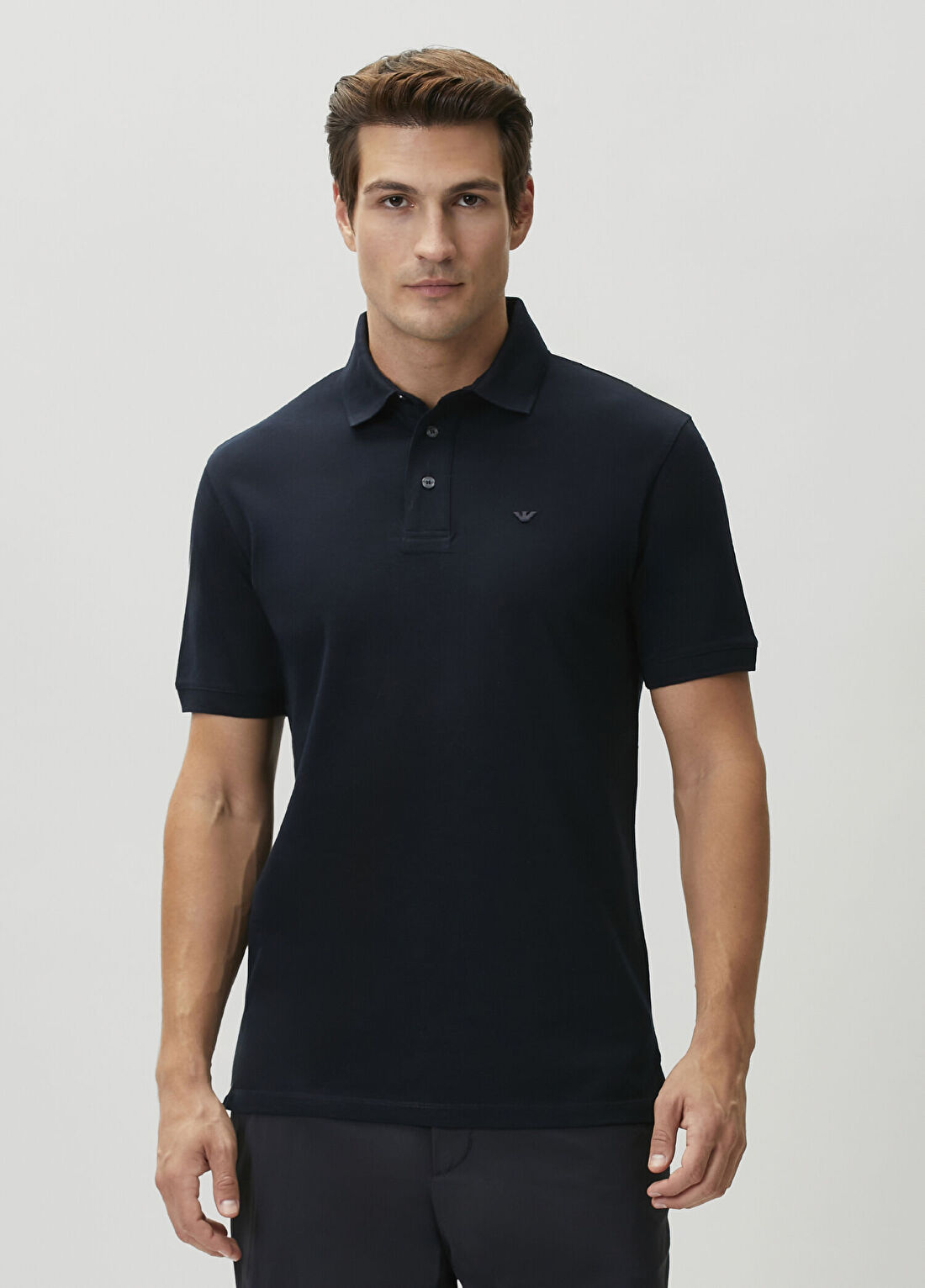 Emporio Armani Regular Fit Lacivert Polo Yaka T-shirt