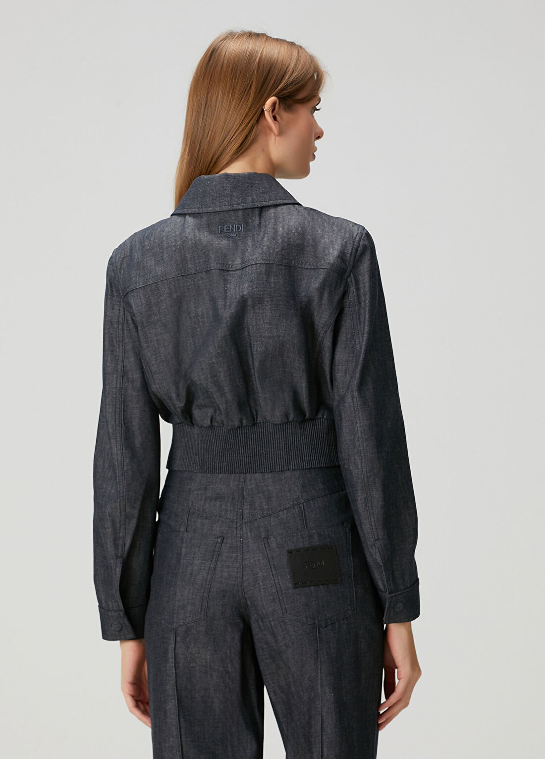 Fendi Mavi Bomber Ceket görsel 4