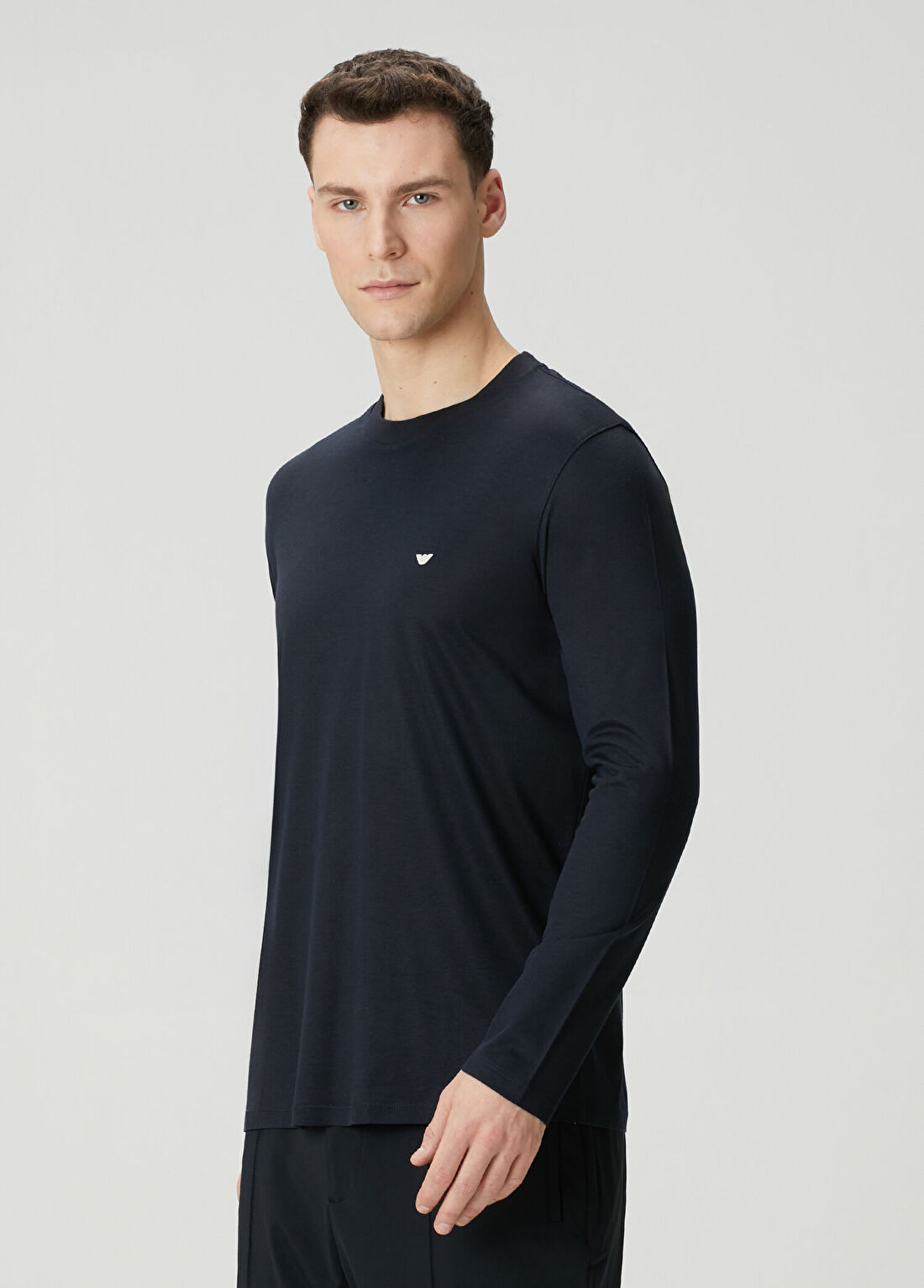 Emporio Armani Lacivert T-shirt görsel 3