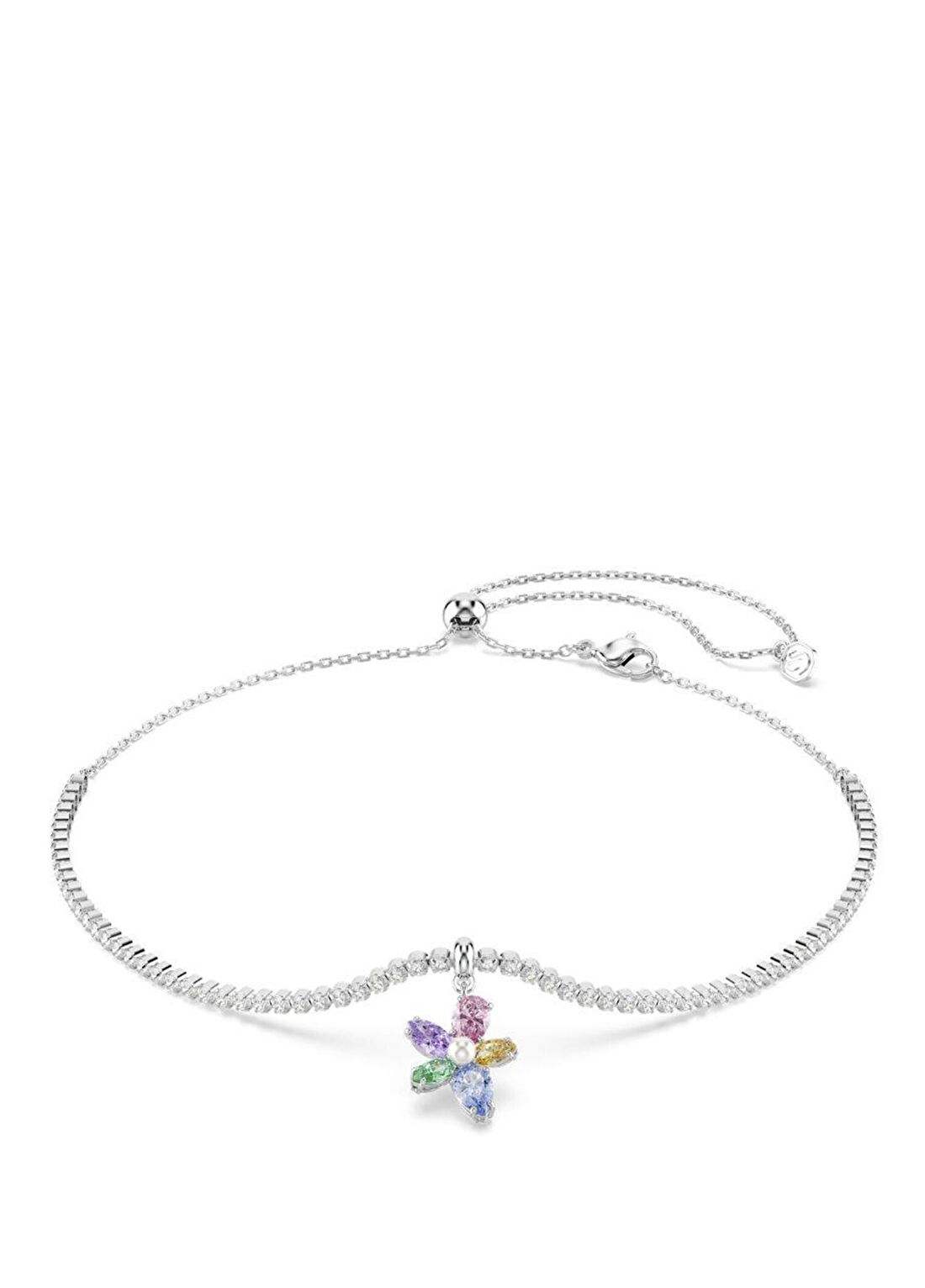 Swarovski Capsule Choker Flower Motif Mul Rhs Kadın Kolye