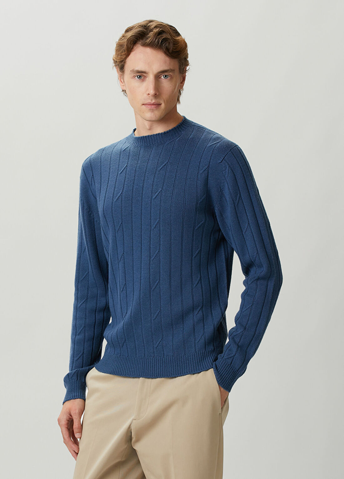 John Smedley Orpin Indigo Yün Kazak görsel 3