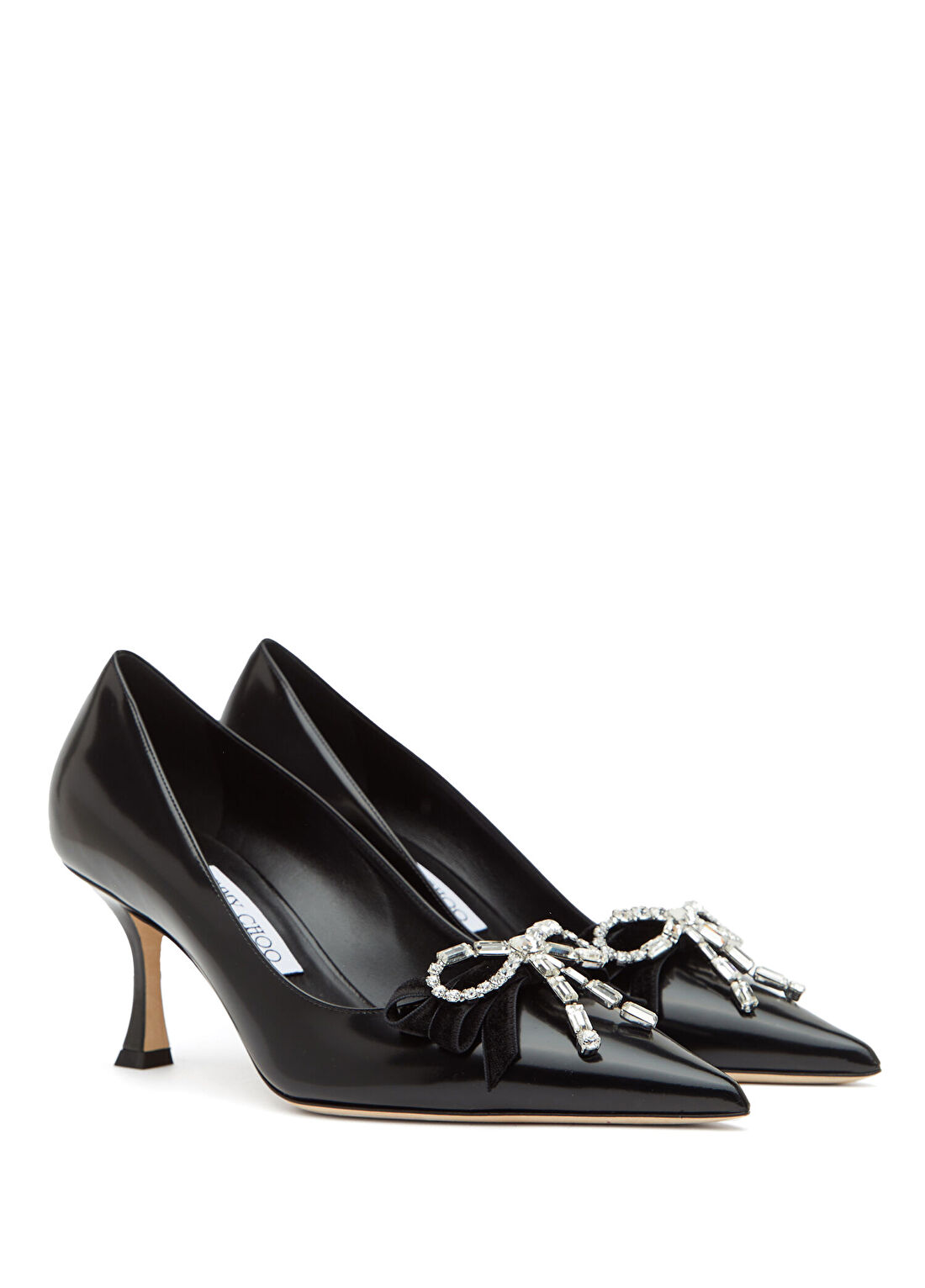 Jimmy Choo Auria Siyah Deri Stiletto görsel 2