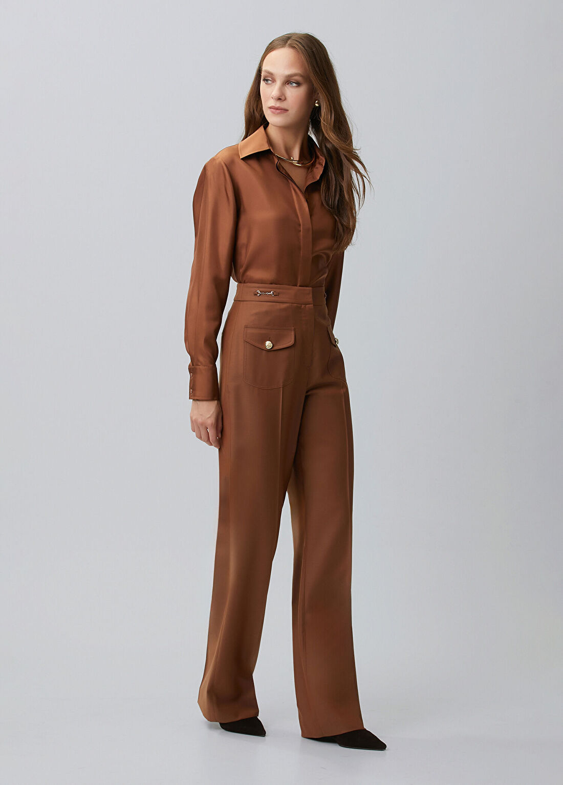 Network Tarçın Limited İpek Twill Gömlek görsel 3
