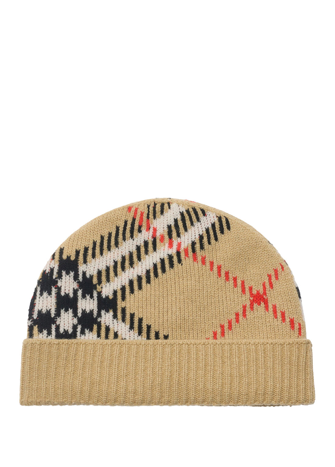 Burberry Core Check Bej Kaşmir Erkek Bere