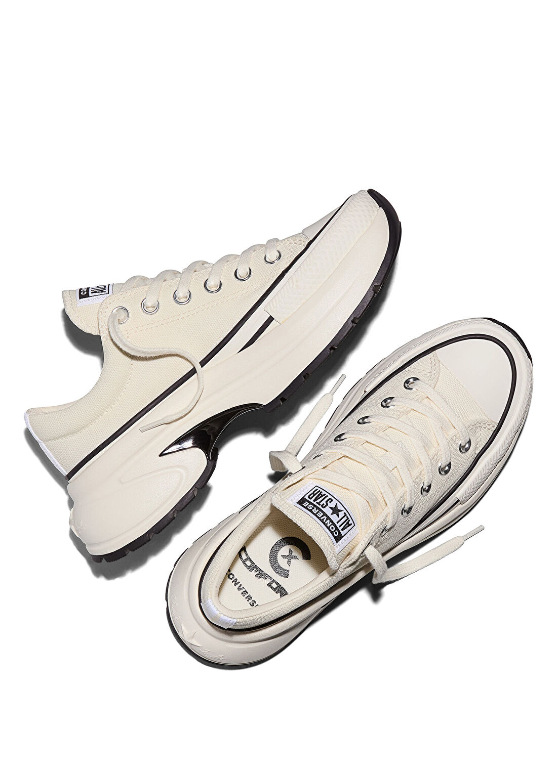 Converse Run Star Crush Krem Unisex Sneaker görsel 4