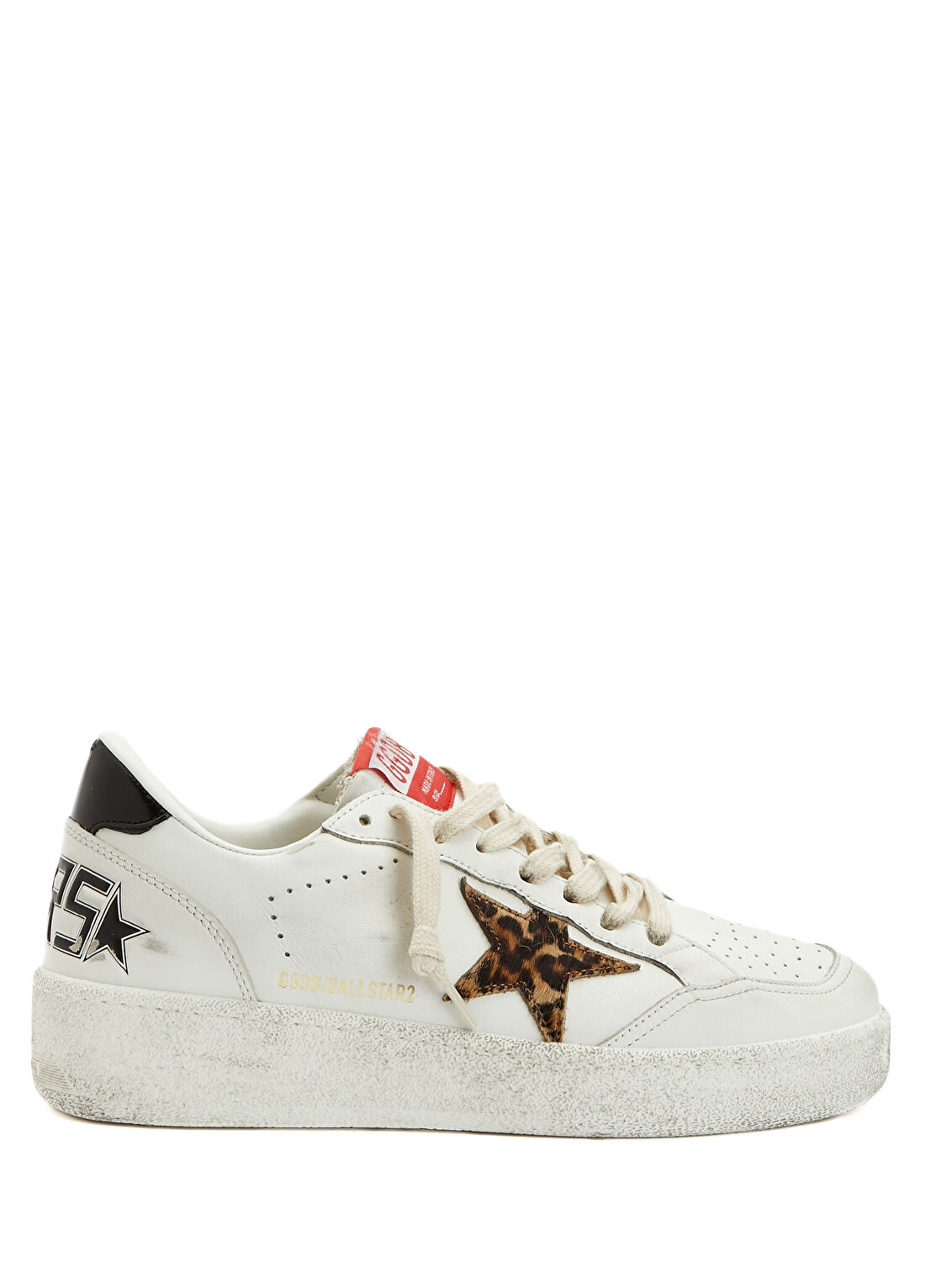 Golden Goose BallStar Siyah Beyaz Kadın Deri Sneaker