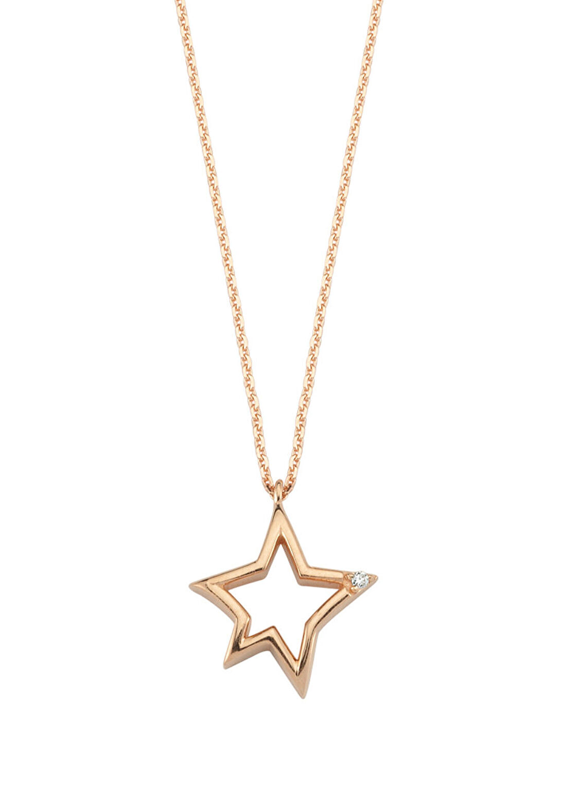 Bee Goddess Sirius Star Pırlantalı Kadın Altın Kolye
