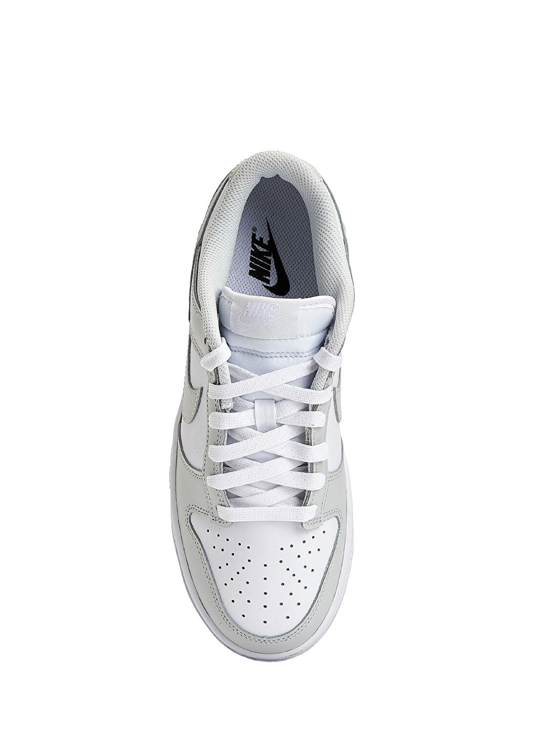 Nike Dunk Beyaz Gri Kadın Deri Sneaker görsel 4