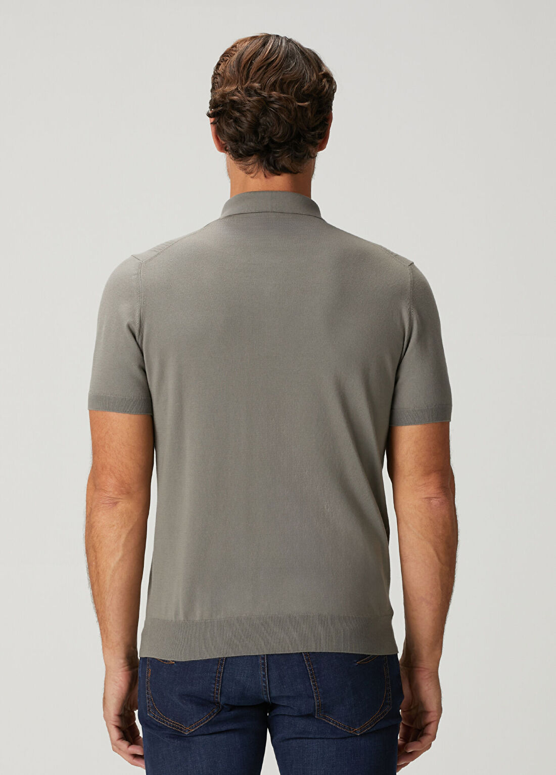Corneliani Yeşil Polo Yaka Kısa Kollu Triko görsel 4