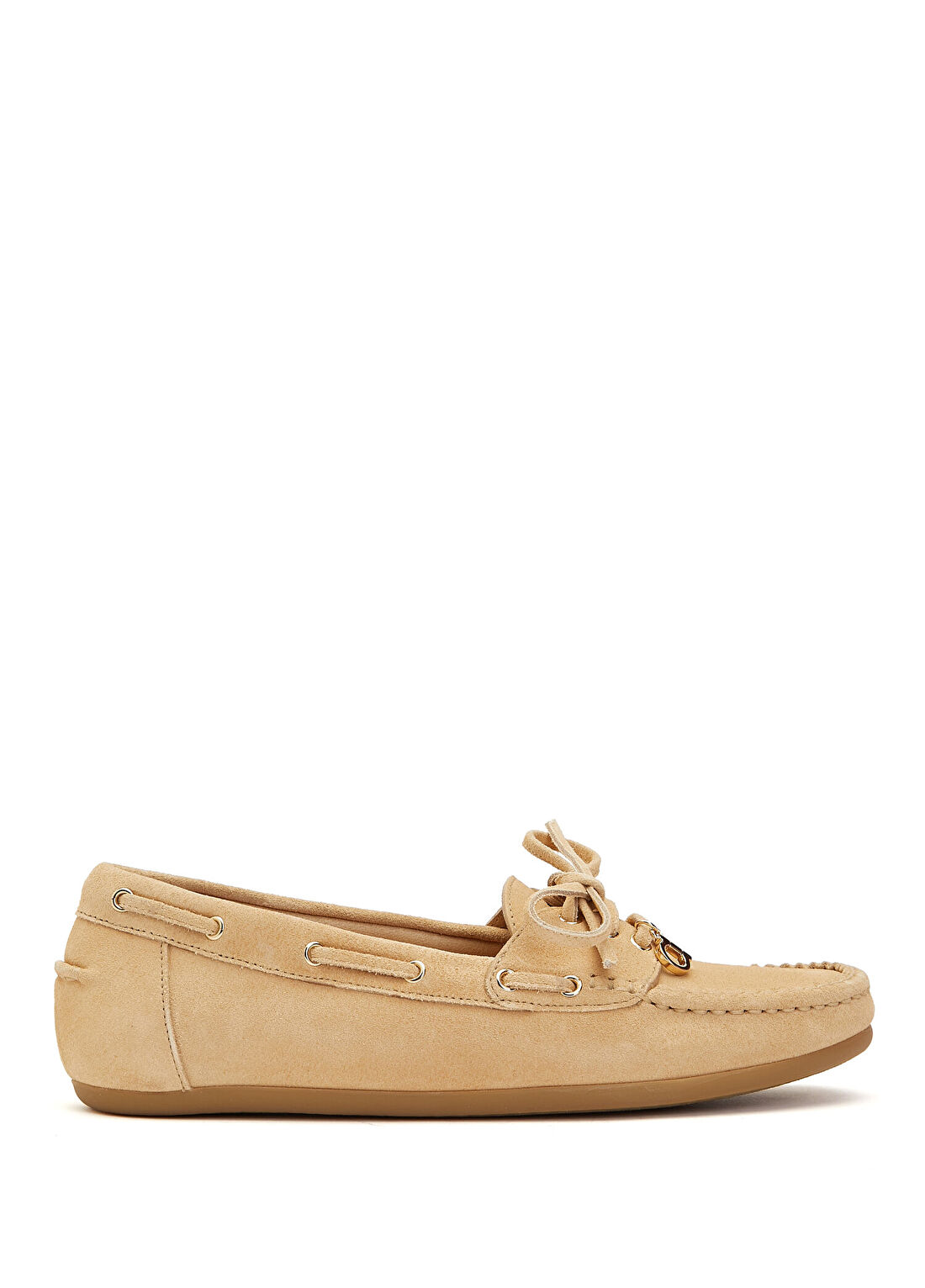 Ferragamo Camel Kadın Süet Loafer