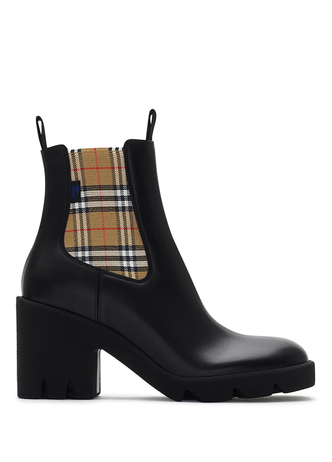 Burberry Leather Stride Chelsea Siyah Kadın Bot