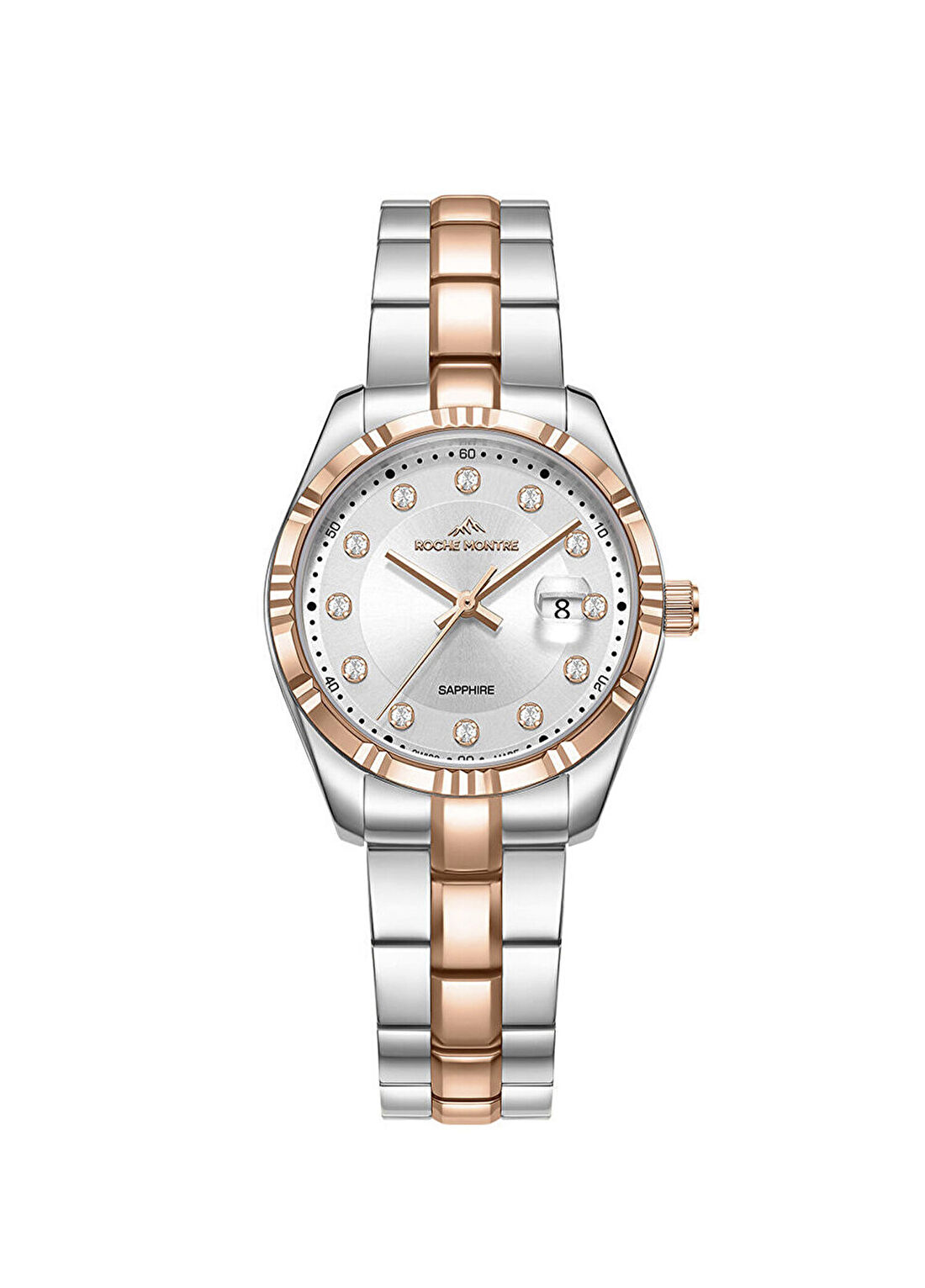Roche Montre RML7003-02 Metalik Gri Rose Gold Çelik Kadın Kol Saati